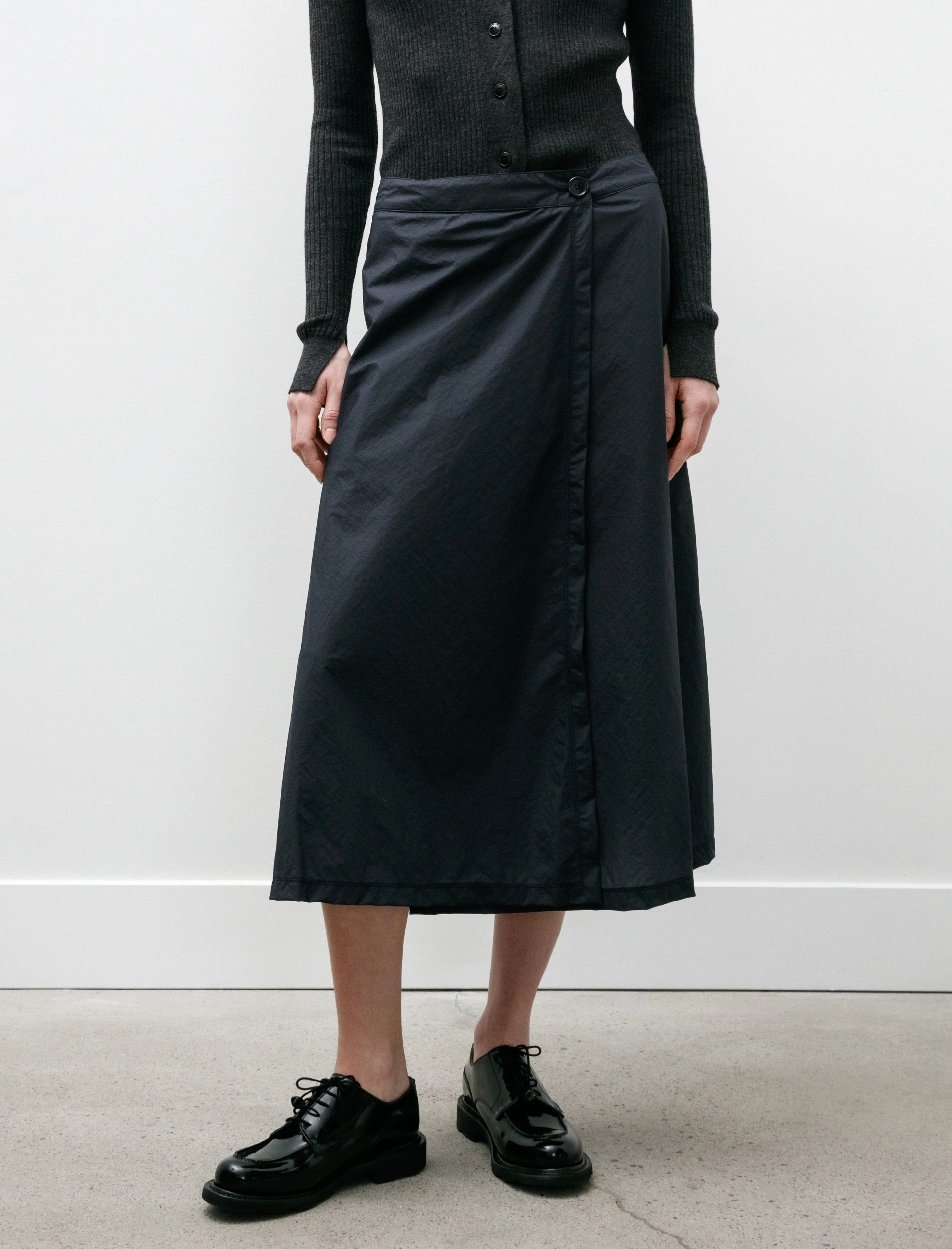 Wrap Skirt Recycled Nylon Midnight sold by SHOP NEIGHBOR product image thumbnail 2