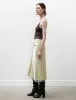 Satin Midi Skirt Vanilla Yellow sold by SHOP NEIGHBOR