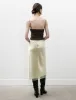 Satin Midi Skirt Vanilla Yellow sold by SHOP NEIGHBOR