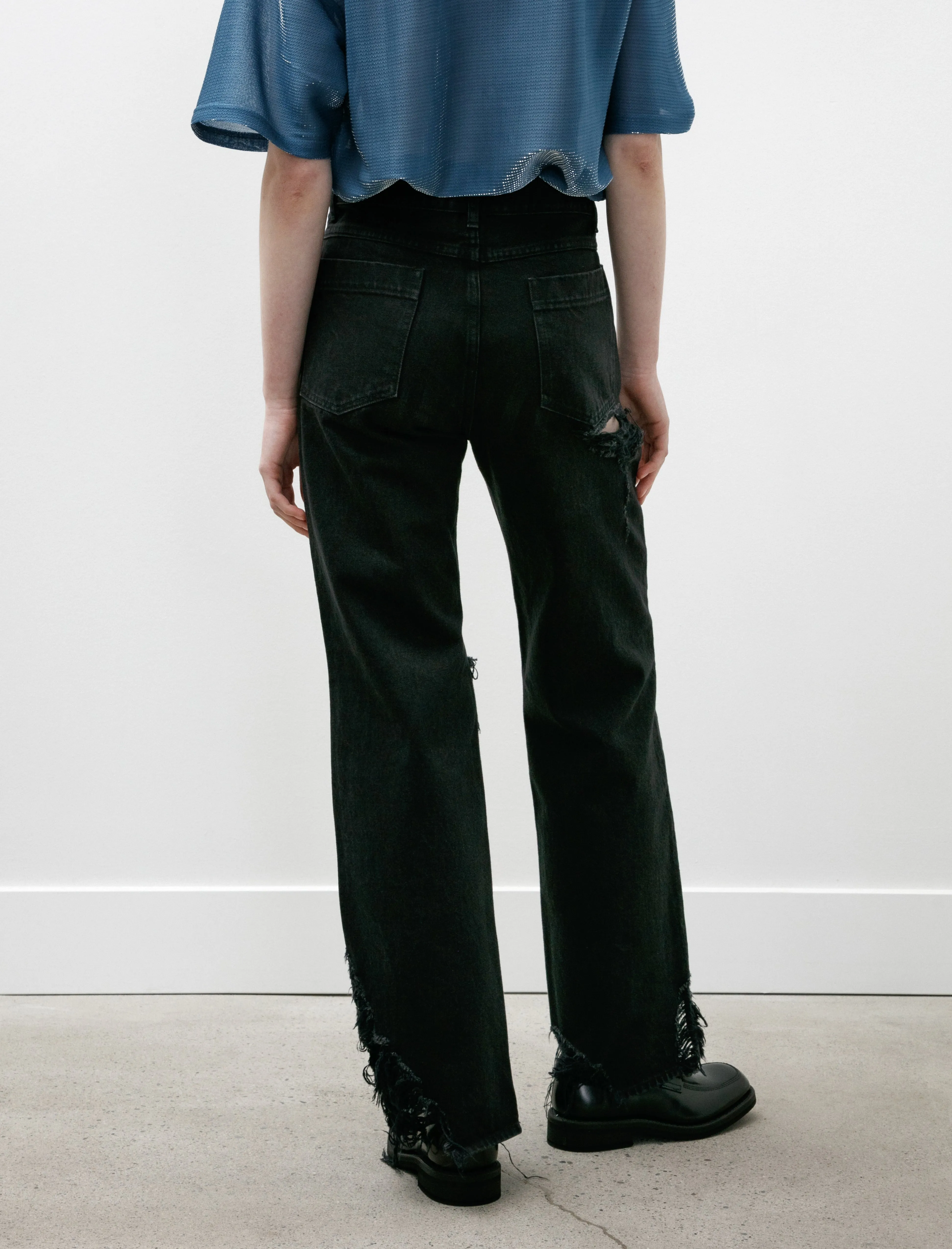 Ripped Jeans Black sold by SHOP NEIGHBOR product image thumbnail 5