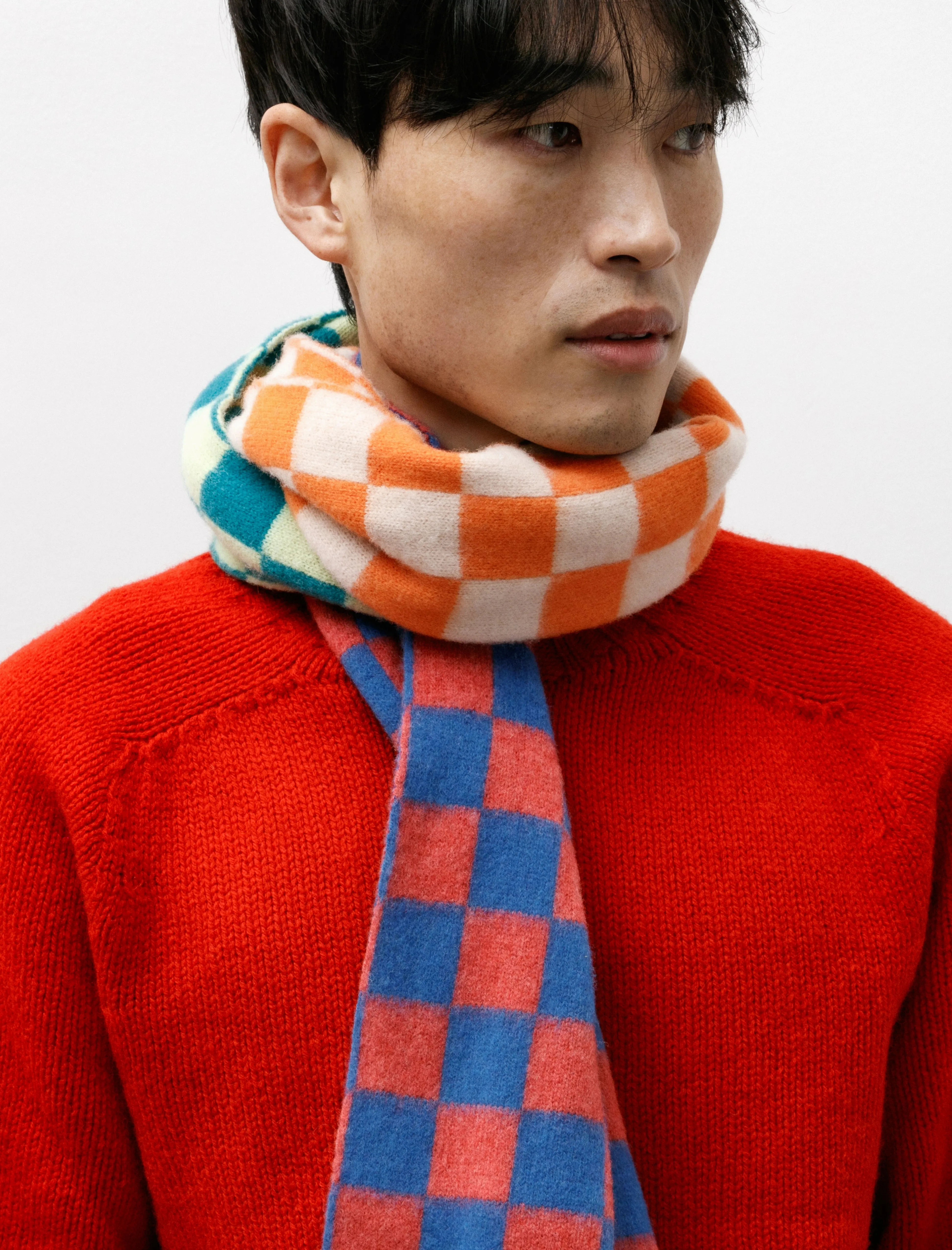 Cosmic Checkerboard Scarf Sky Dream sold by SHOP NEIGHBOR product image thumbnail 4