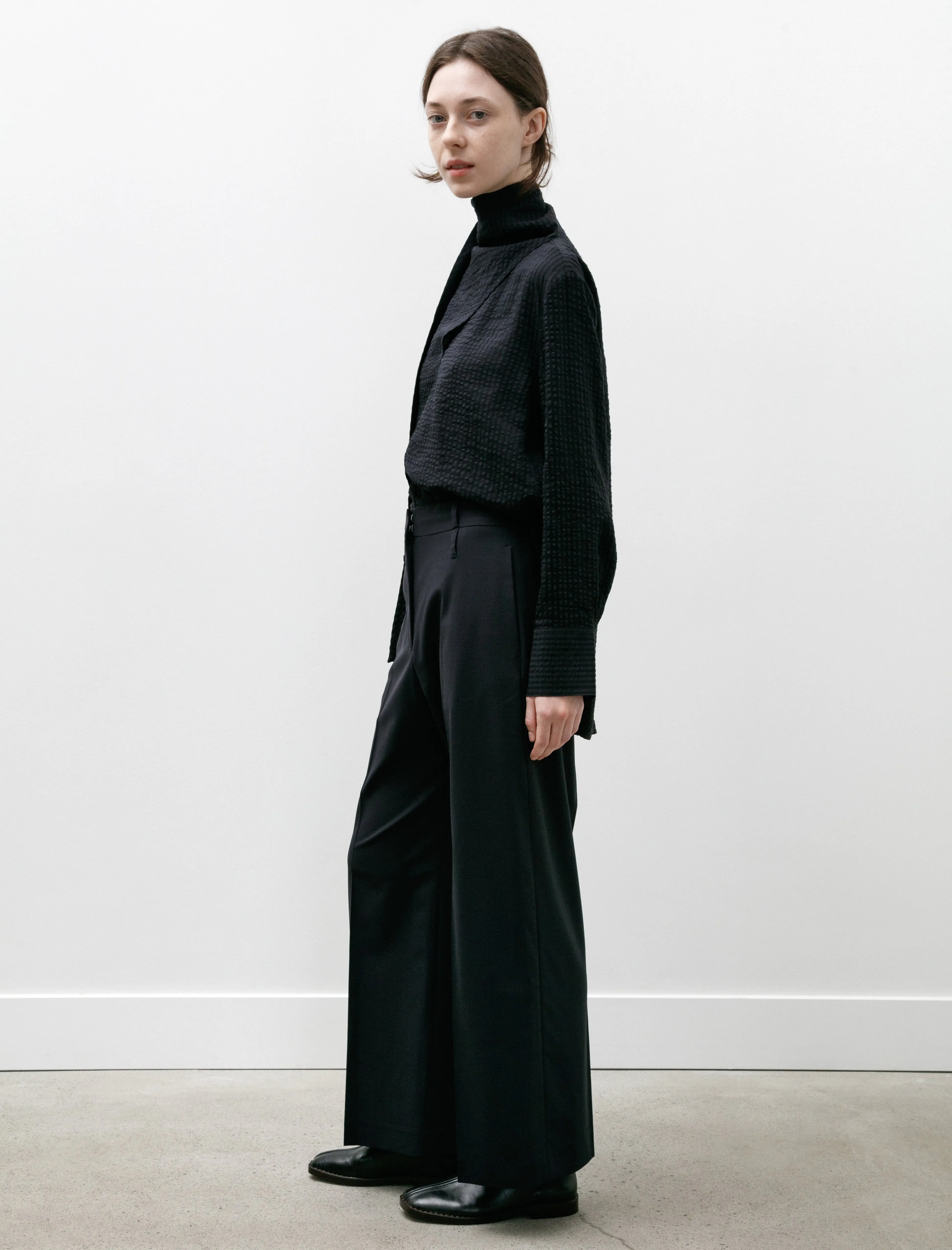 Baier High Waisted Slack Dark Navy sold by SHOP NEIGHBOR product image thumbnail 4