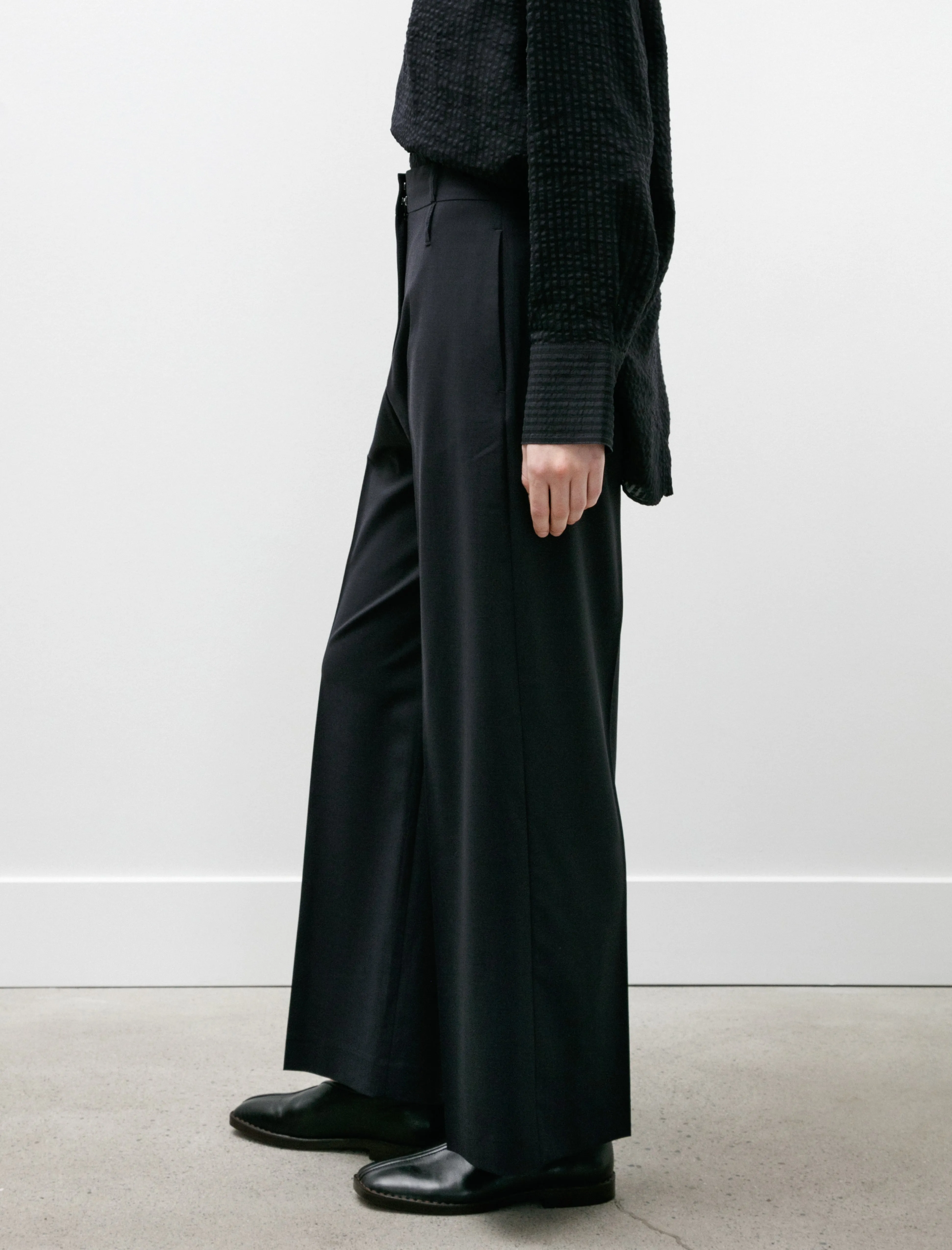 Baier High Waisted Slack Dark Navy sold by SHOP NEIGHBOR product image thumbnail 3