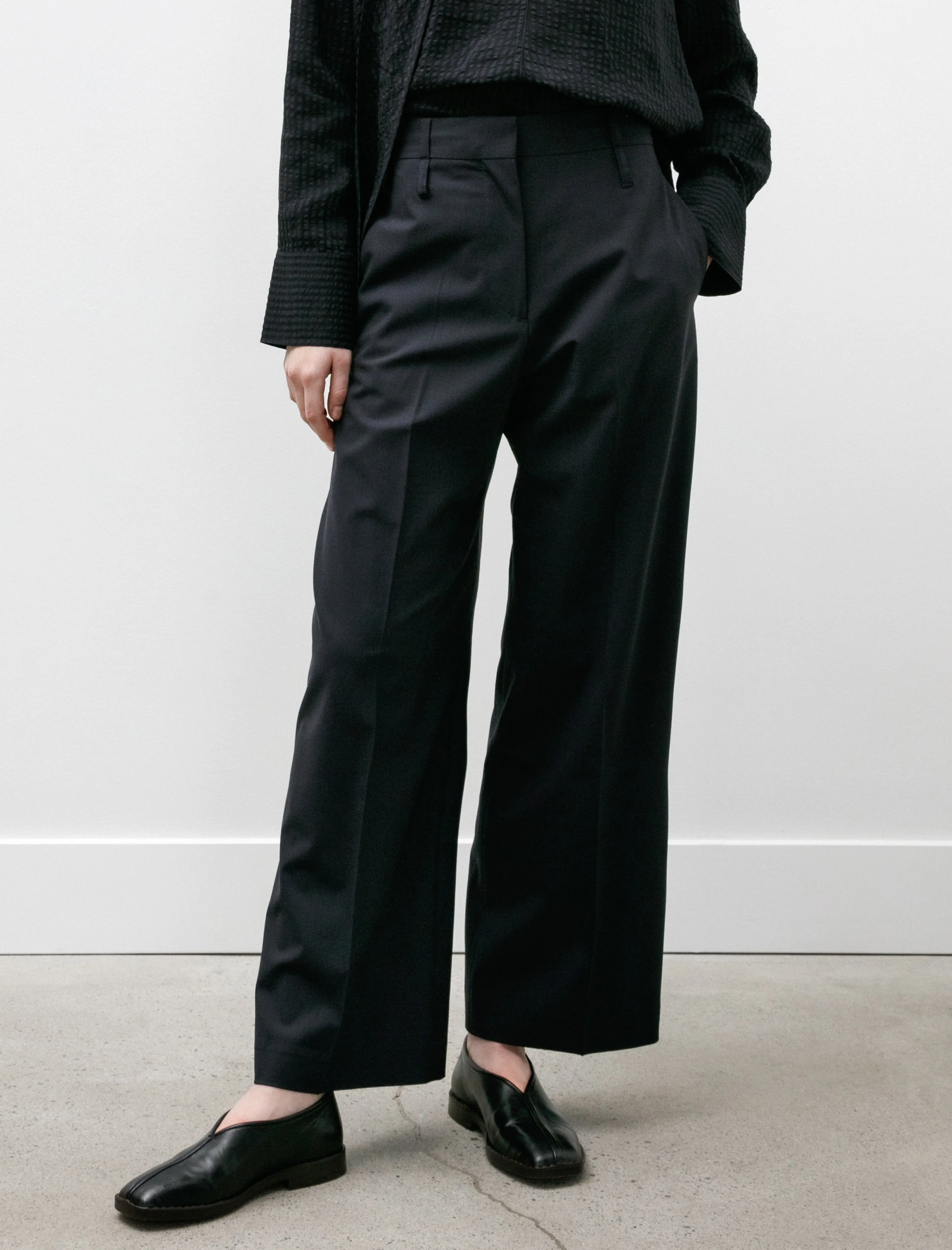 Baier High Waisted Slack Dark Navy sold by SHOP NEIGHBOR product image thumbnail 2