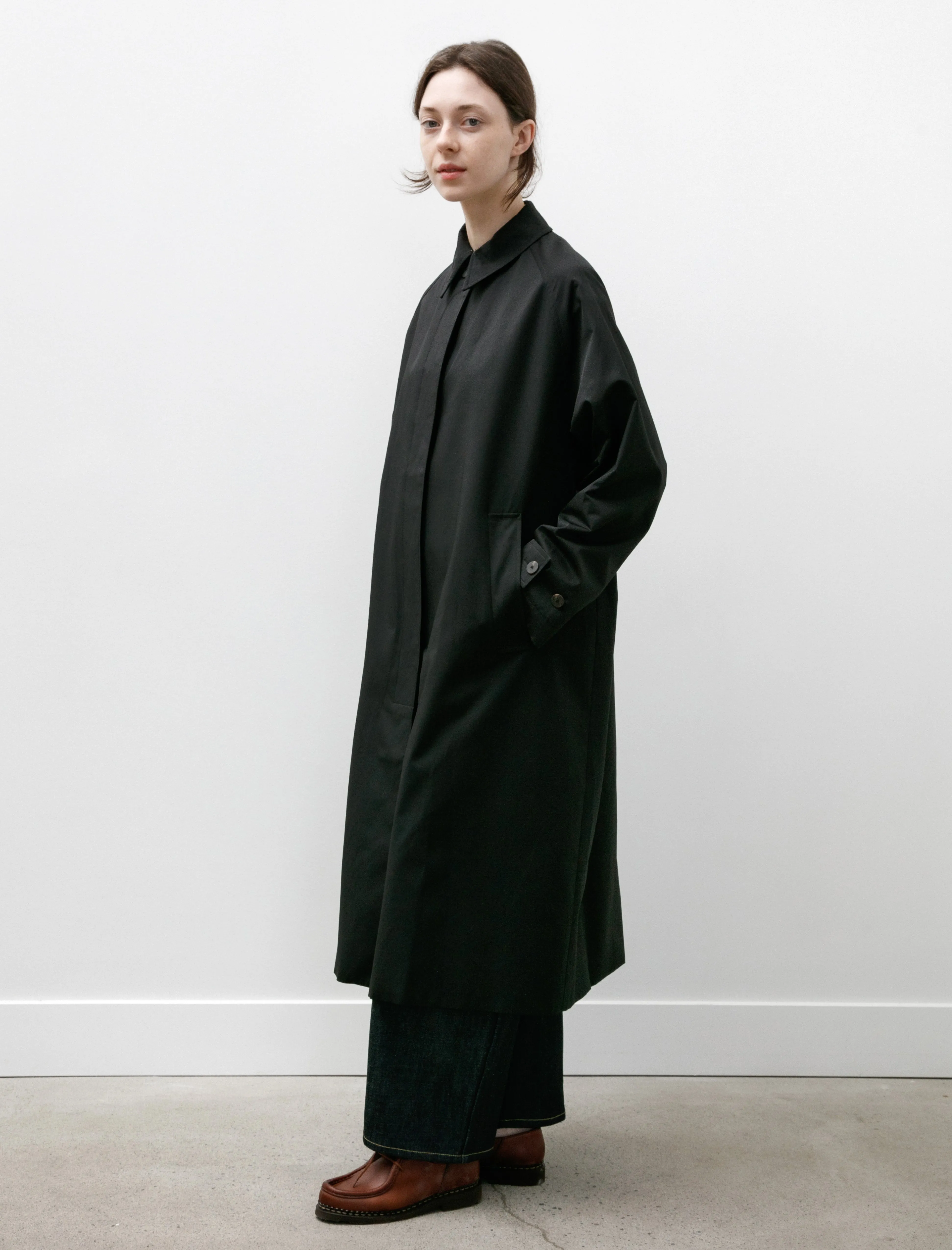 Holin Coated Cotton Trench Black Grape sold by SHOP NEIGHBOR product image thumbnail 5