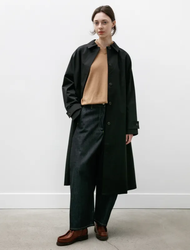 Holin Coated Cotton Trench Black Grape made by SHOP NEIGHBOR