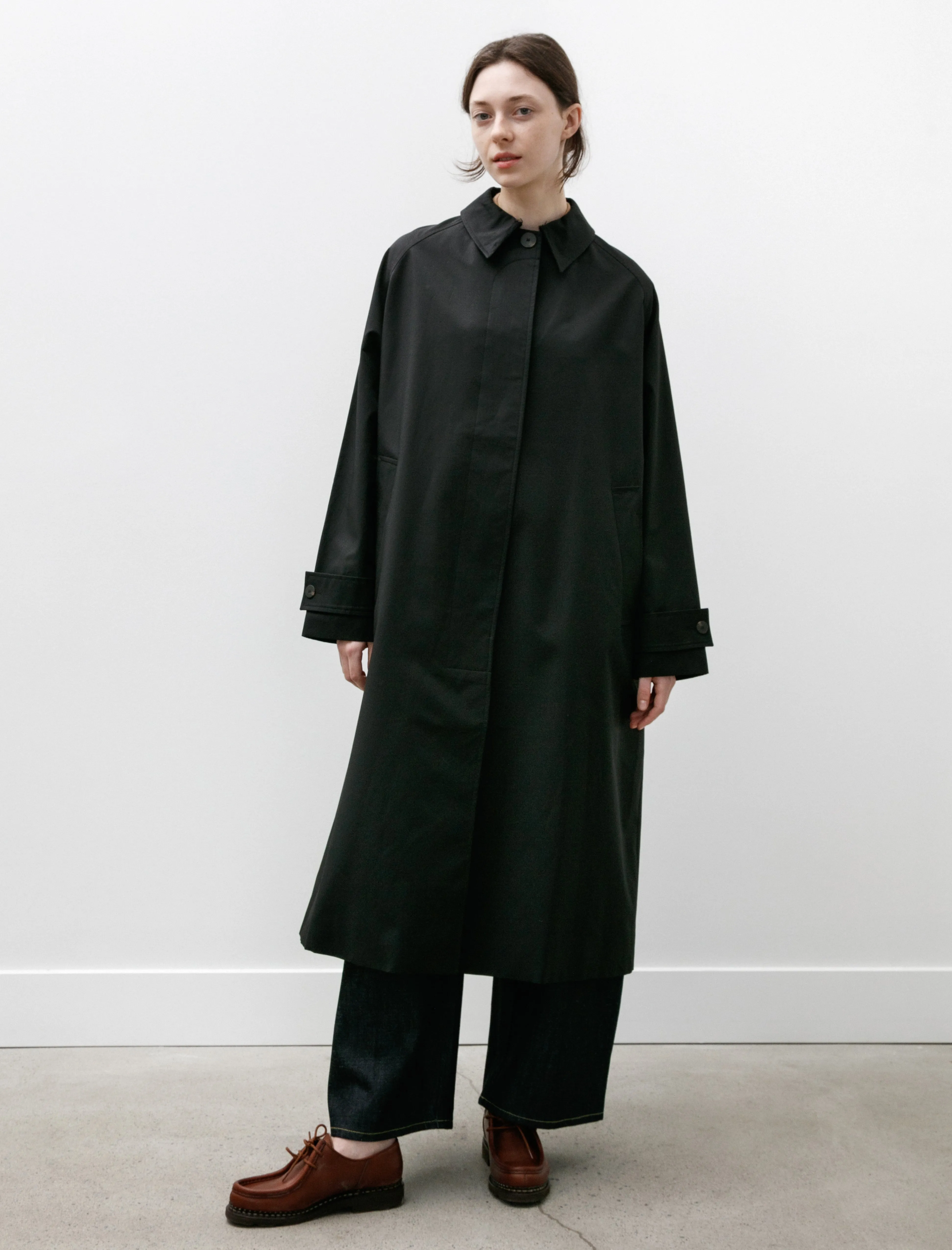 Holin Coated Cotton Trench Black Grape sold by SHOP NEIGHBOR product image thumbnail 2