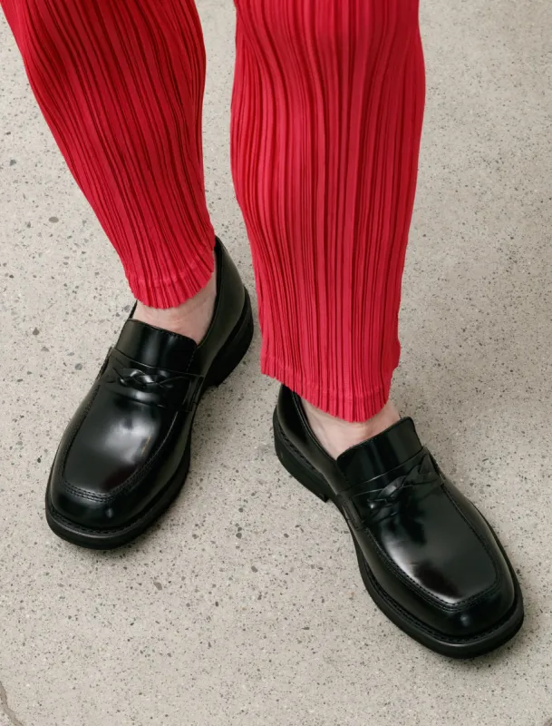 Nakano Shoe Glazed Black Leather made by Our Legacy Womens