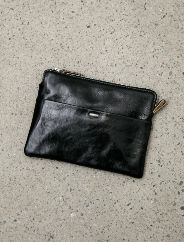 Supporter Organizer True Dye Black Leather sold by SHOP NEIGHBOR
