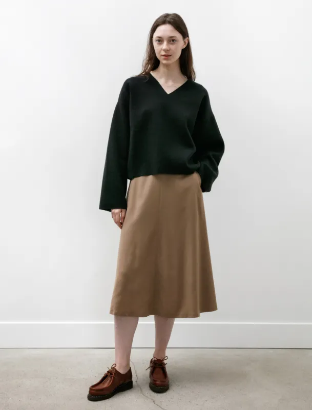 A Line Skirt Light Camel sold by SHOP NEIGHBOR