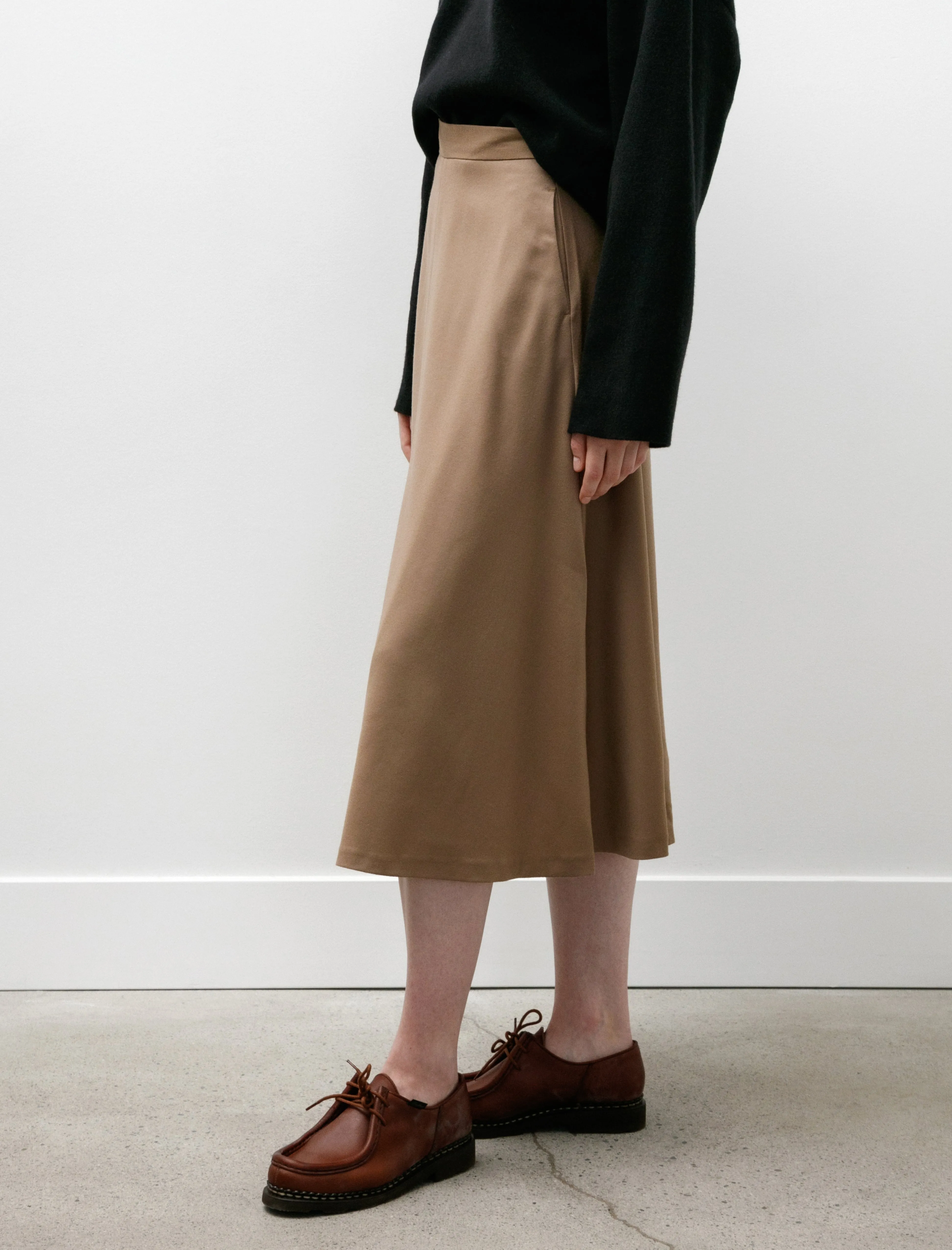 A Line Skirt Light Camel sold by SHOP NEIGHBOR product image thumbnail 5