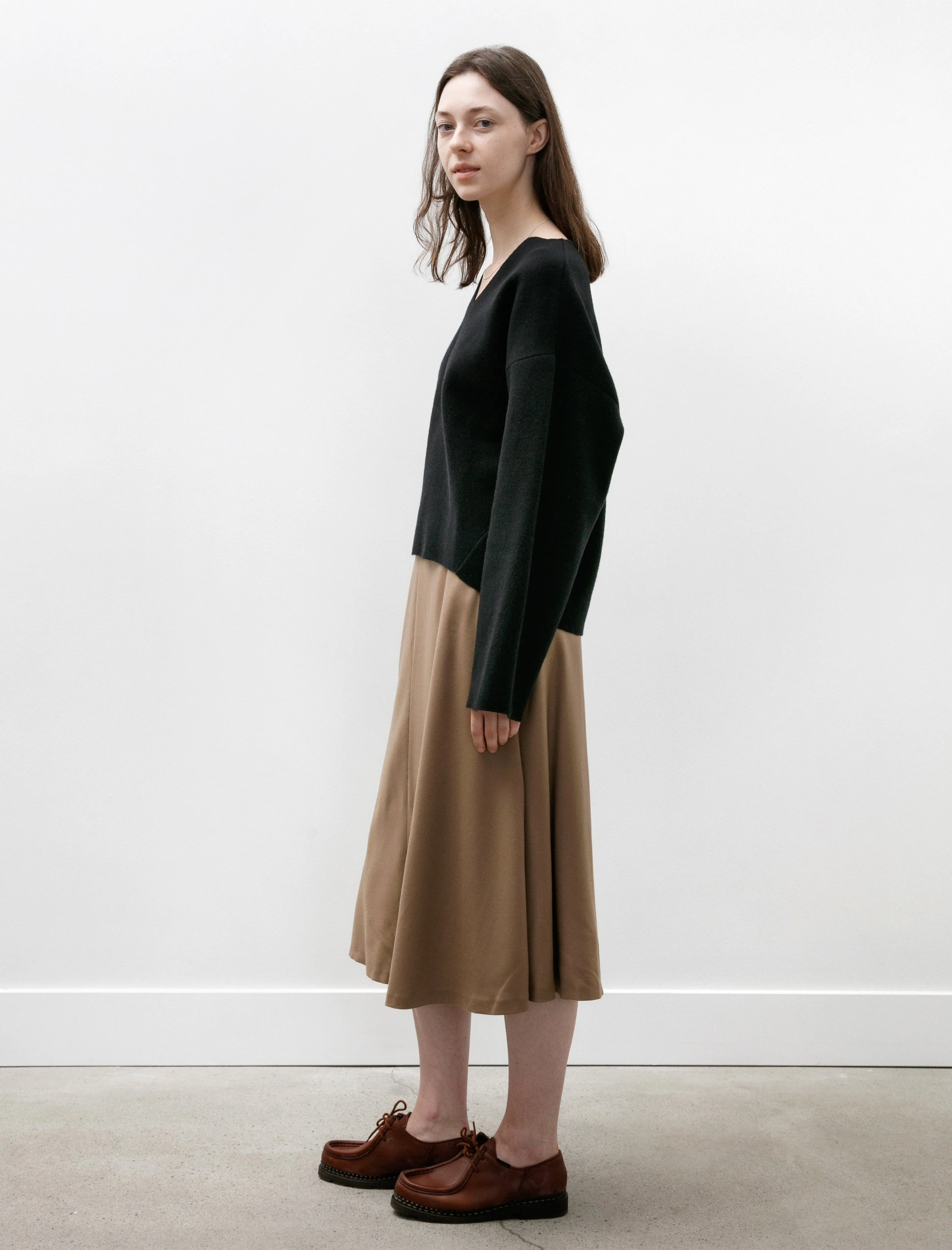 A Line Skirt Light Camel sold by SHOP NEIGHBOR product image thumbnail 3