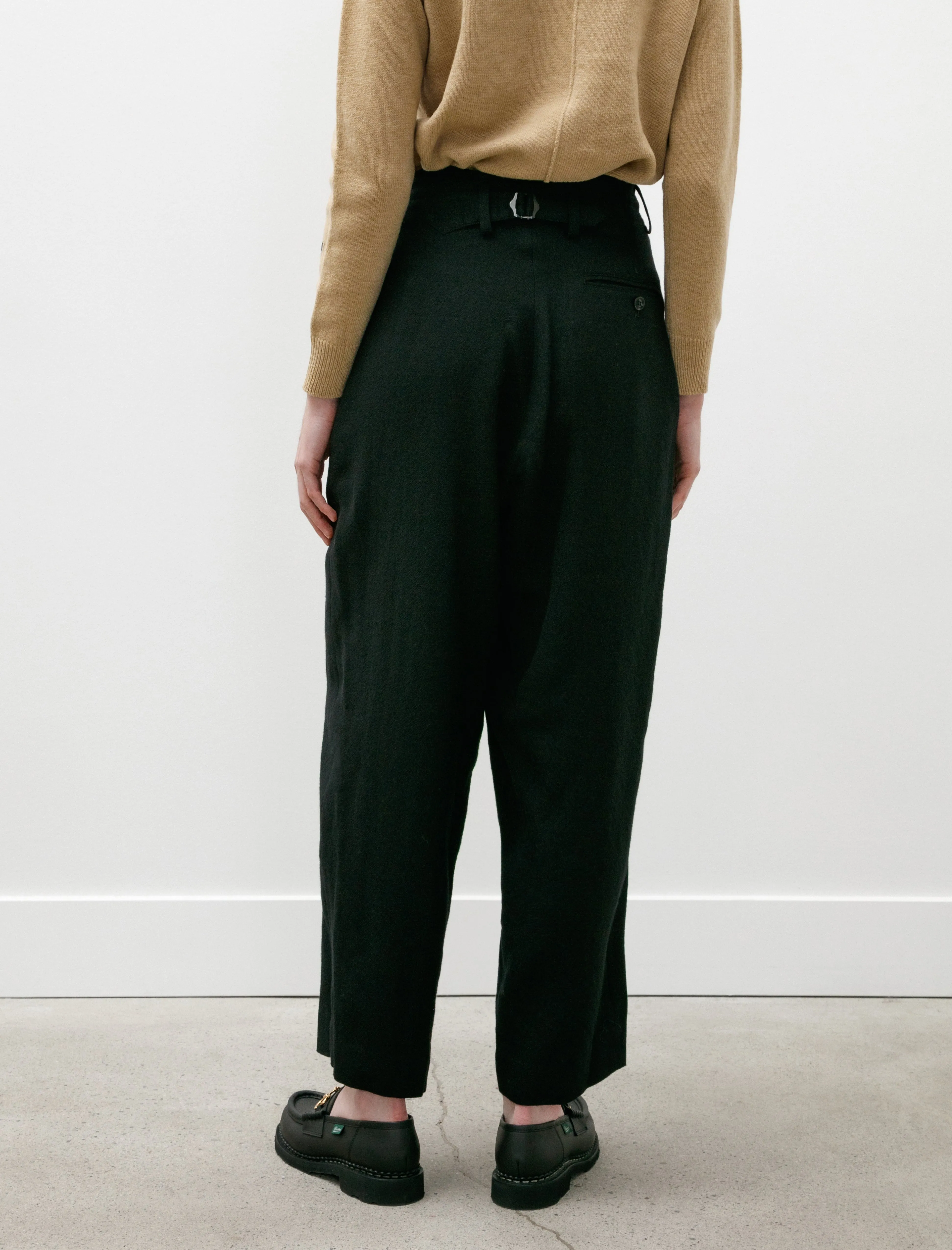 Double Tuck Wide Pants Black sold by SHOP NEIGHBOR product image thumbnail 4