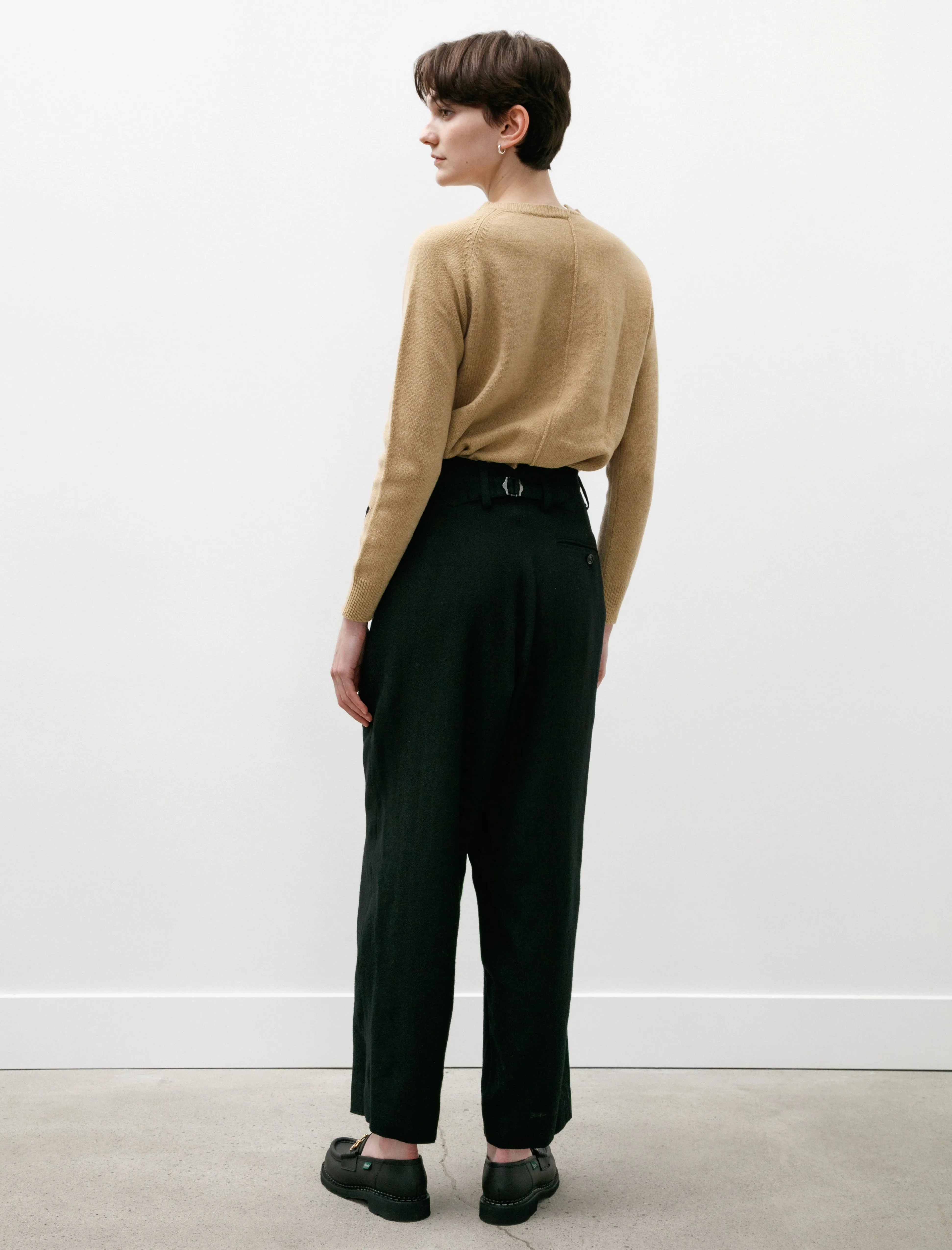Double Tuck Wide Pants Black sold by SHOP NEIGHBOR product image thumbnail 5