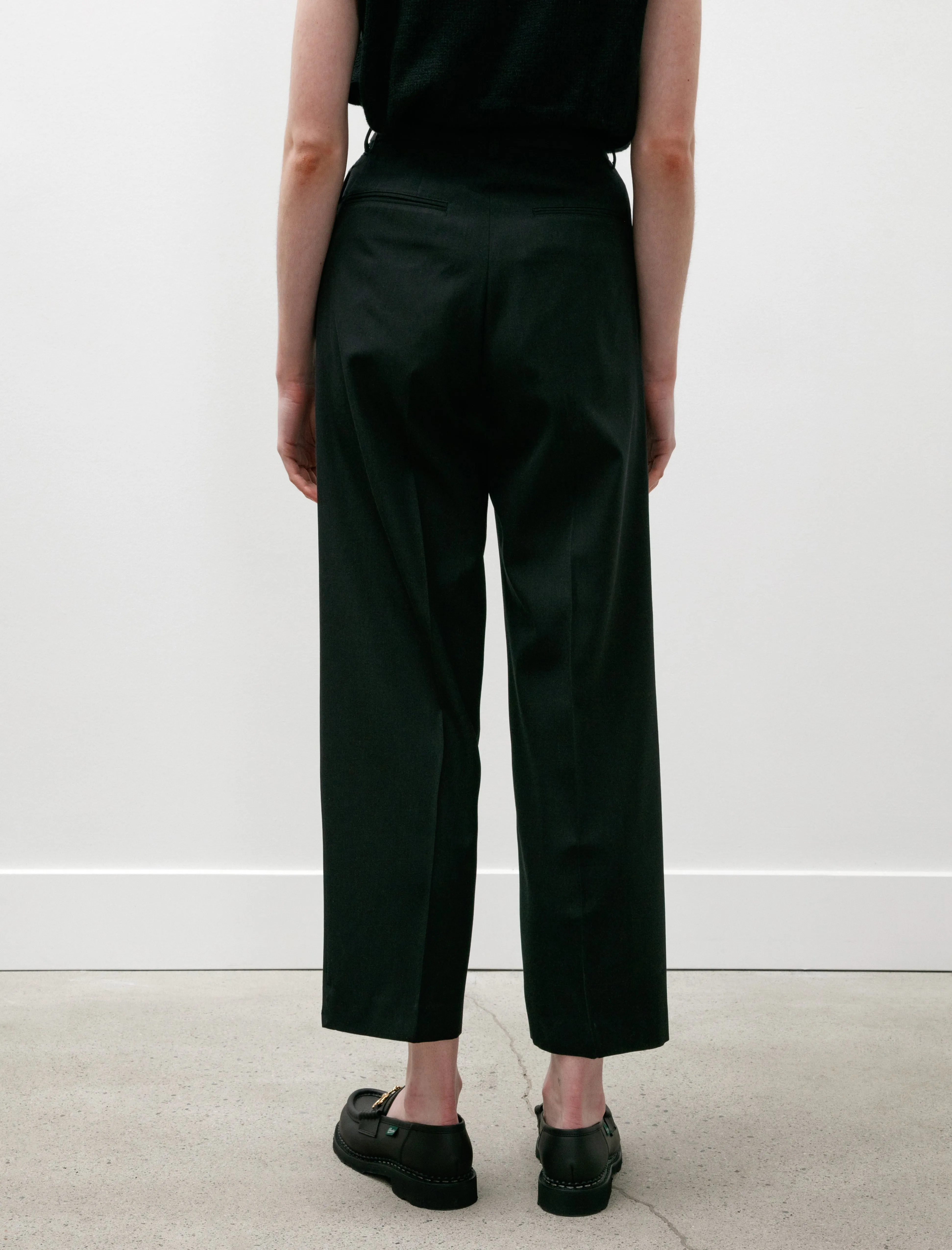 Light Wool Max Gabardine Slacks Top Black sold by SHOP NEIGHBOR product image thumbnail 4