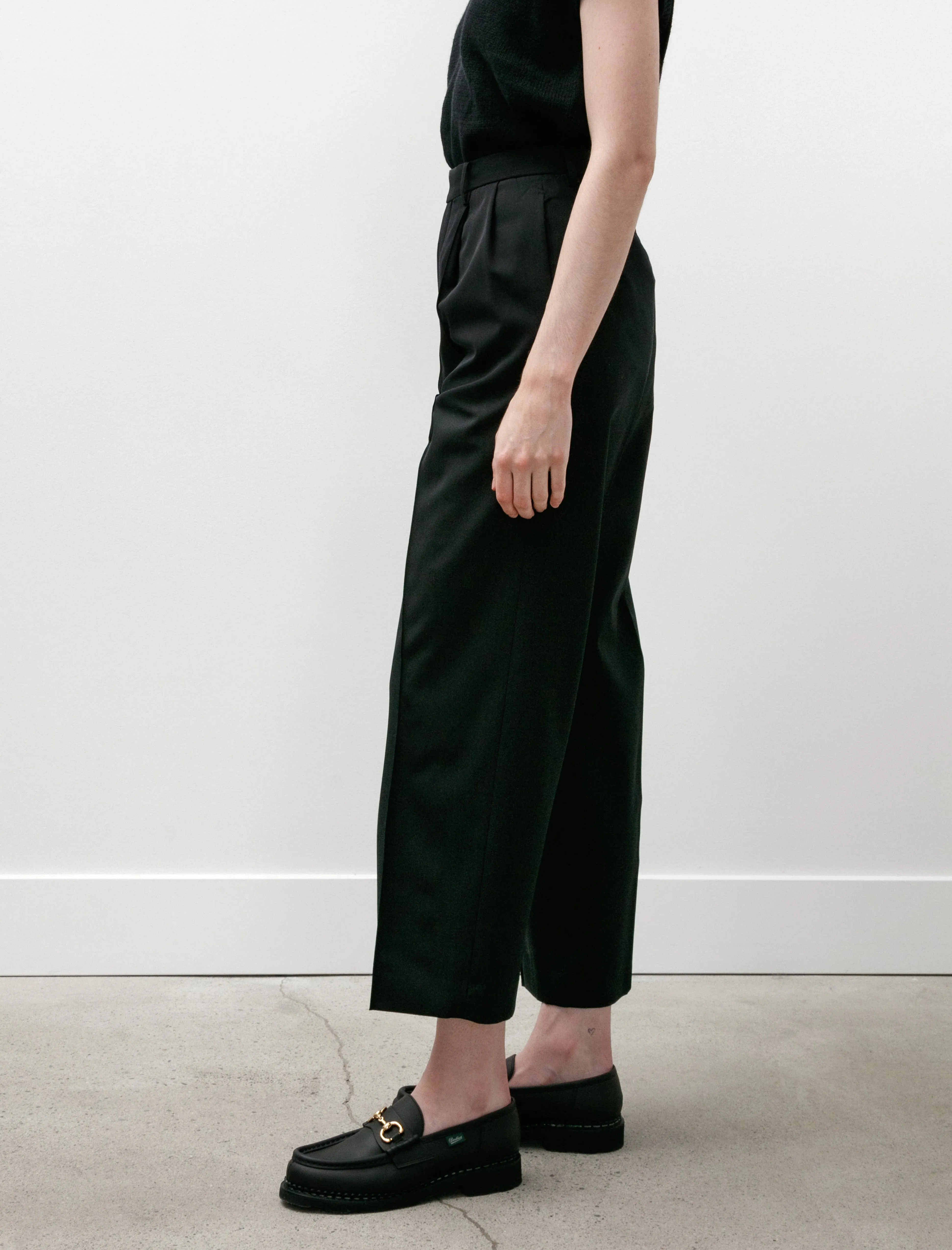 Light Wool Max Gabardine Slacks Top Black sold by SHOP NEIGHBOR product image thumbnail 3