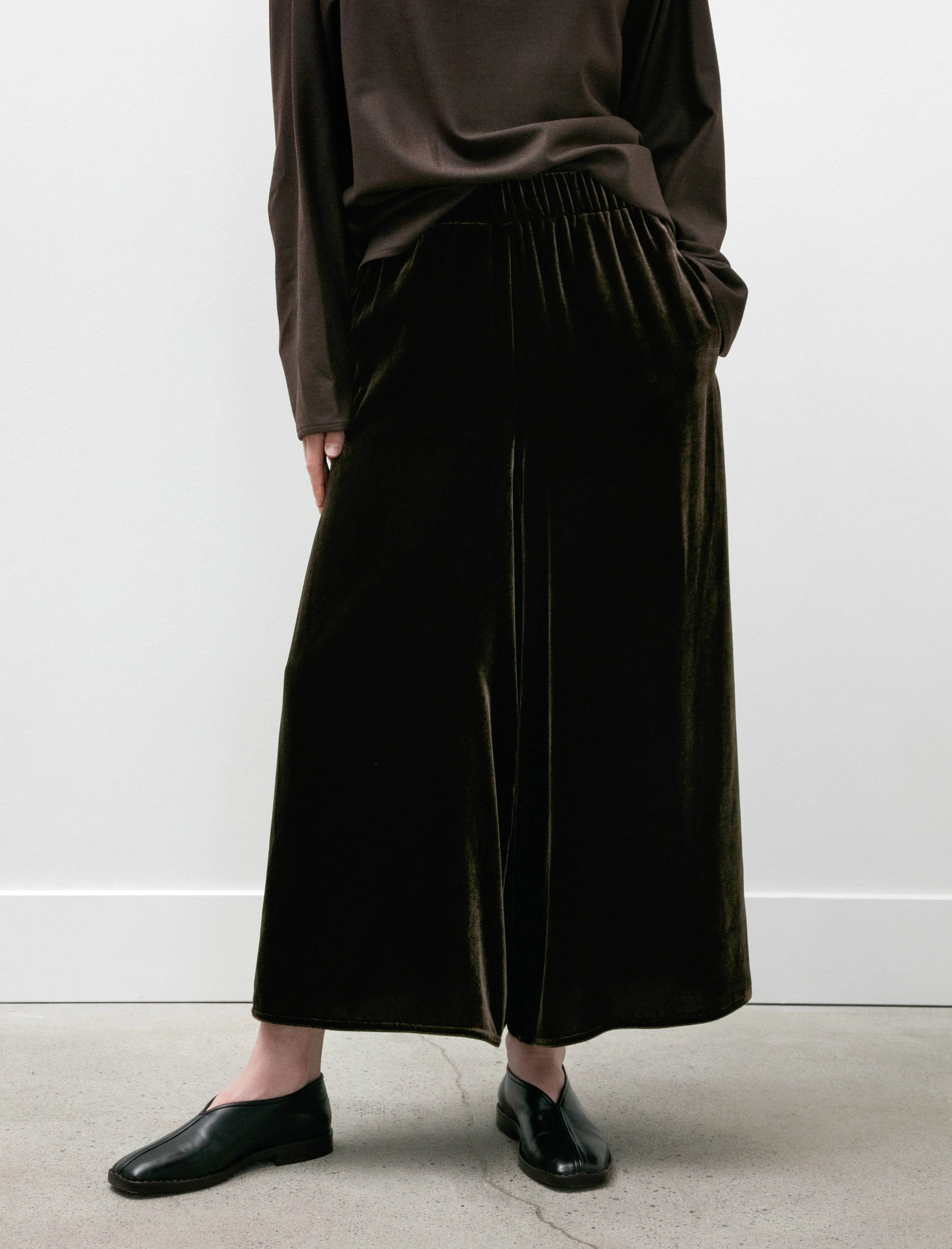 Gaucho Pants Silk Velvet Brown sold by SHOP NEIGHBOR product image thumbnail 2