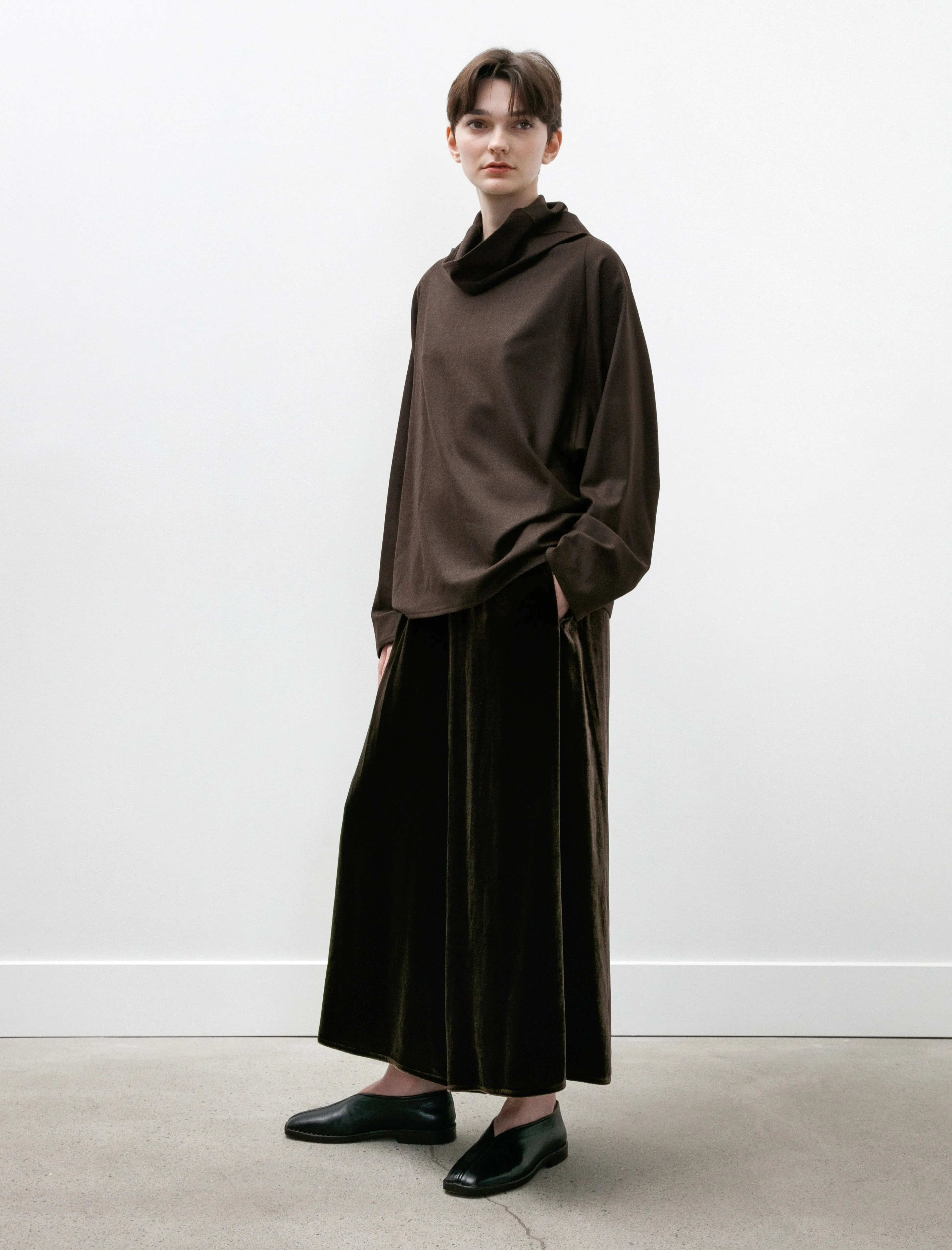 Gaucho Pants Silk Velvet Brown sold by SHOP NEIGHBOR