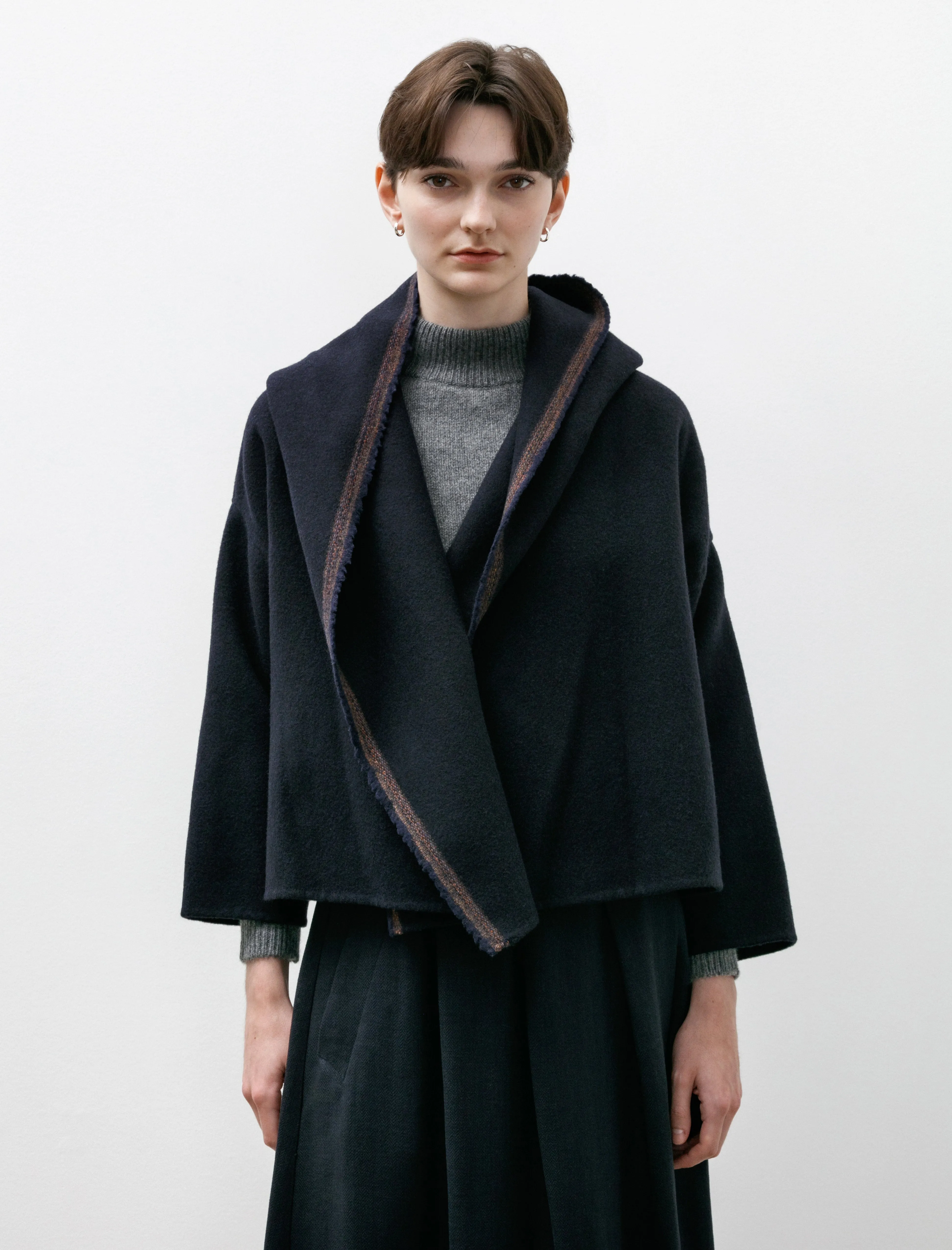 Big Hooded Jacket Double Lana Midnight sold by SHOP NEIGHBOR product image thumbnail 2