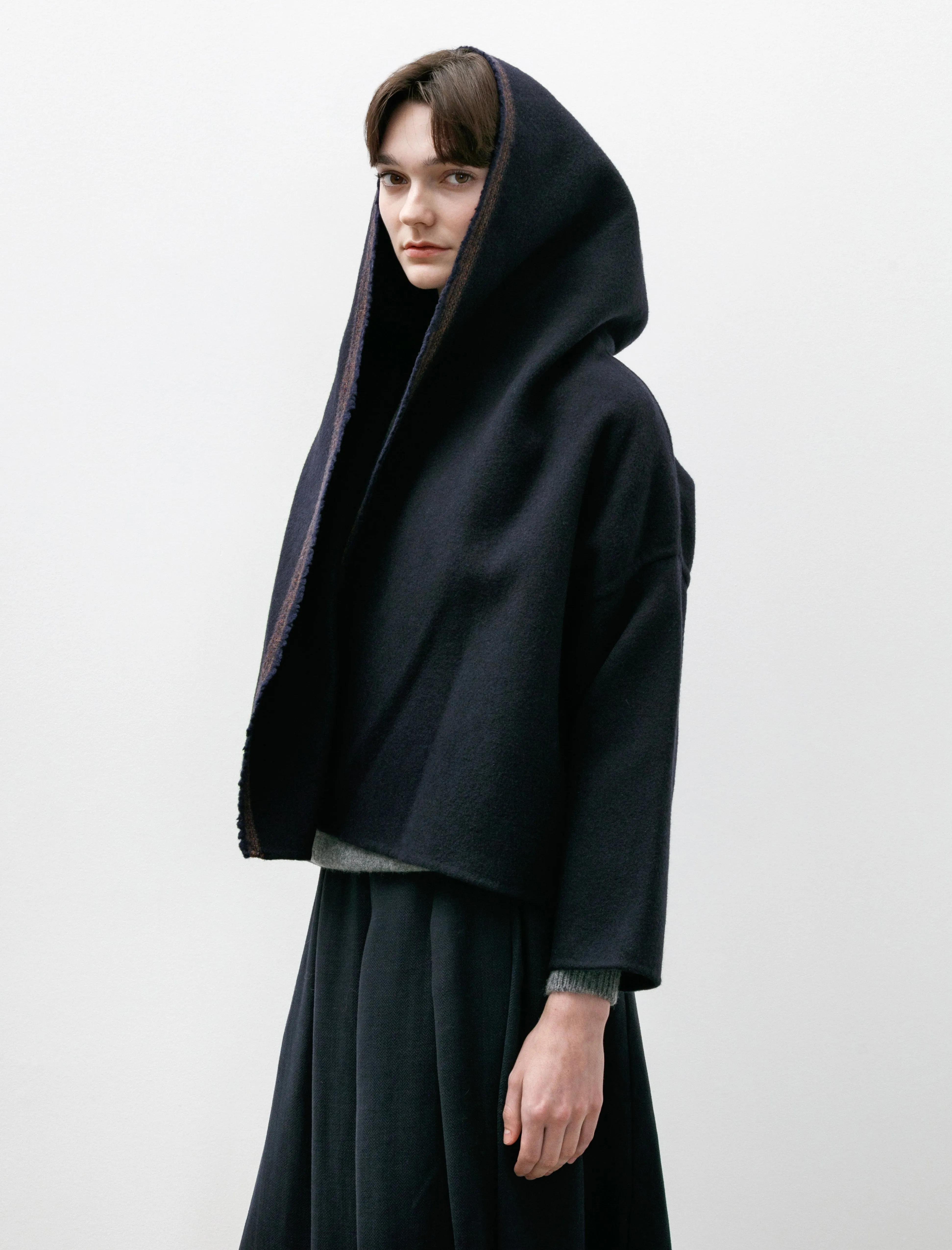 Big Hooded Jacket Double Lana Midnight sold by SHOP NEIGHBOR product image thumbnail 4