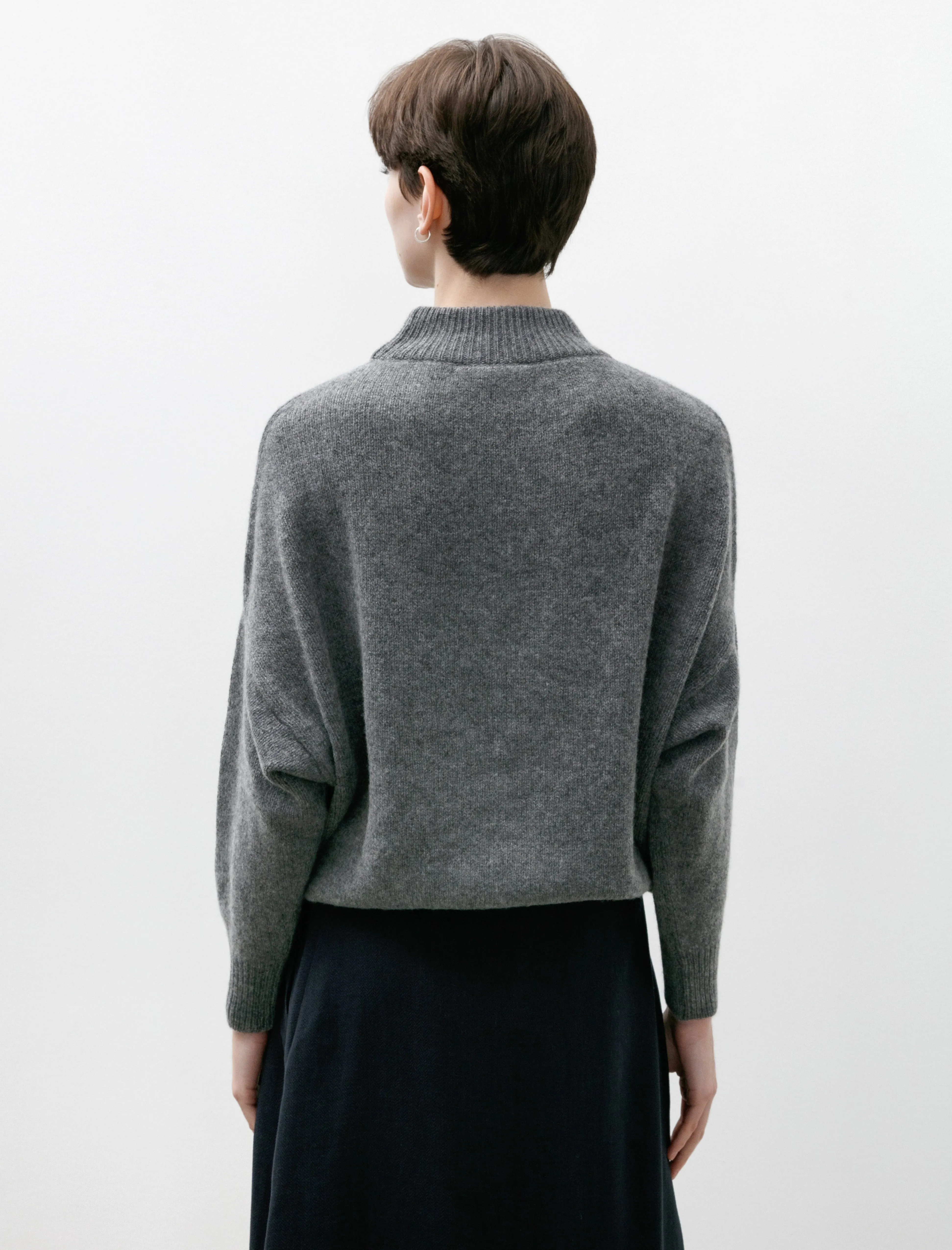 Regular Roundneck Sweater Fleece Grey sold by SHOP NEIGHBOR product image thumbnail 5