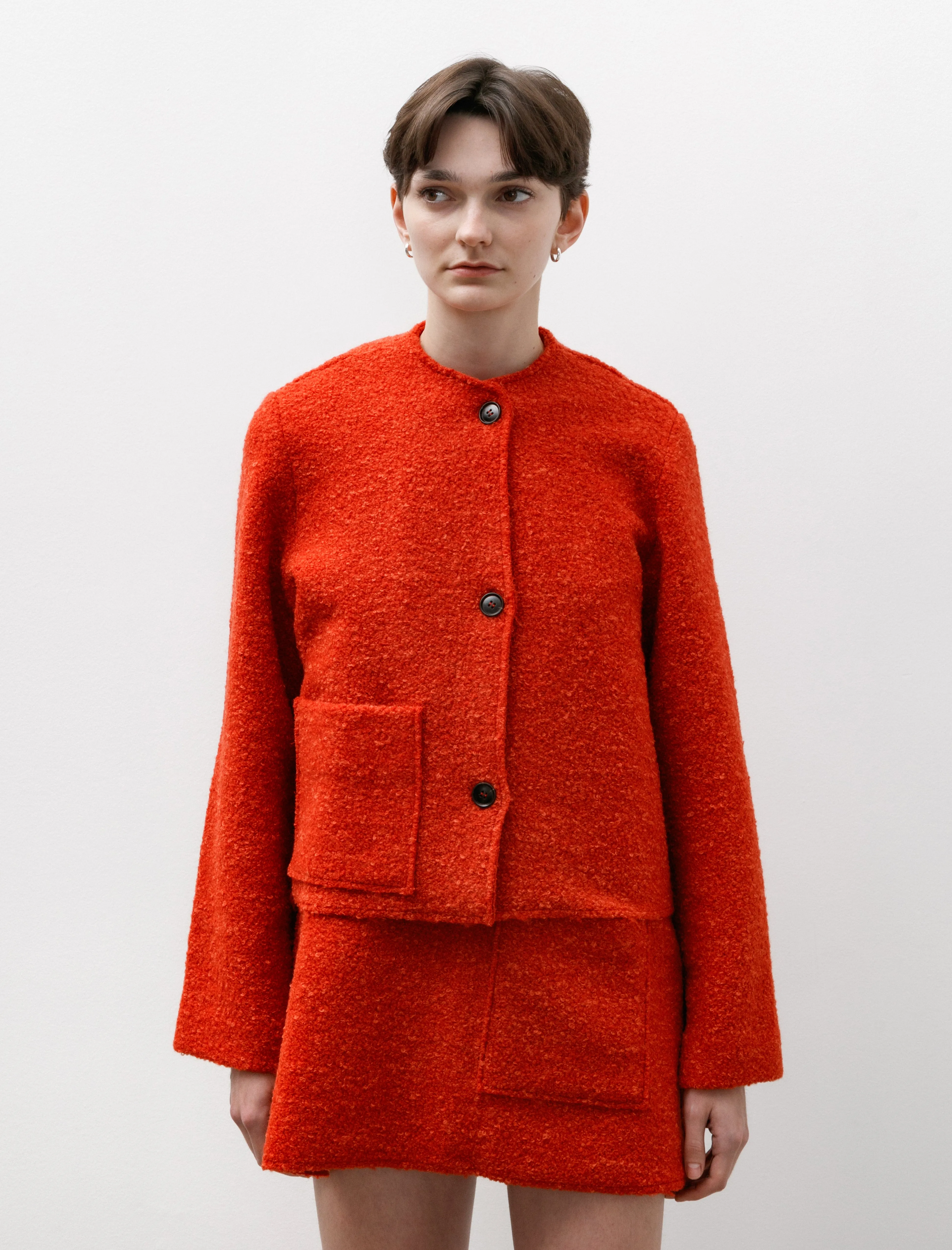 Bouclé Lulu Jacket Red sold by SHOP NEIGHBOR product image thumbnail 3