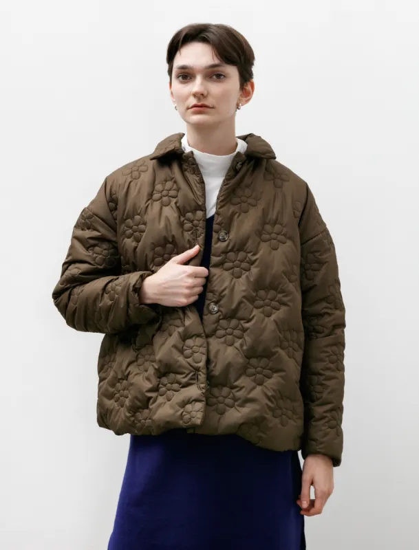 Flower Puff Short Brown made by Eleph Womens