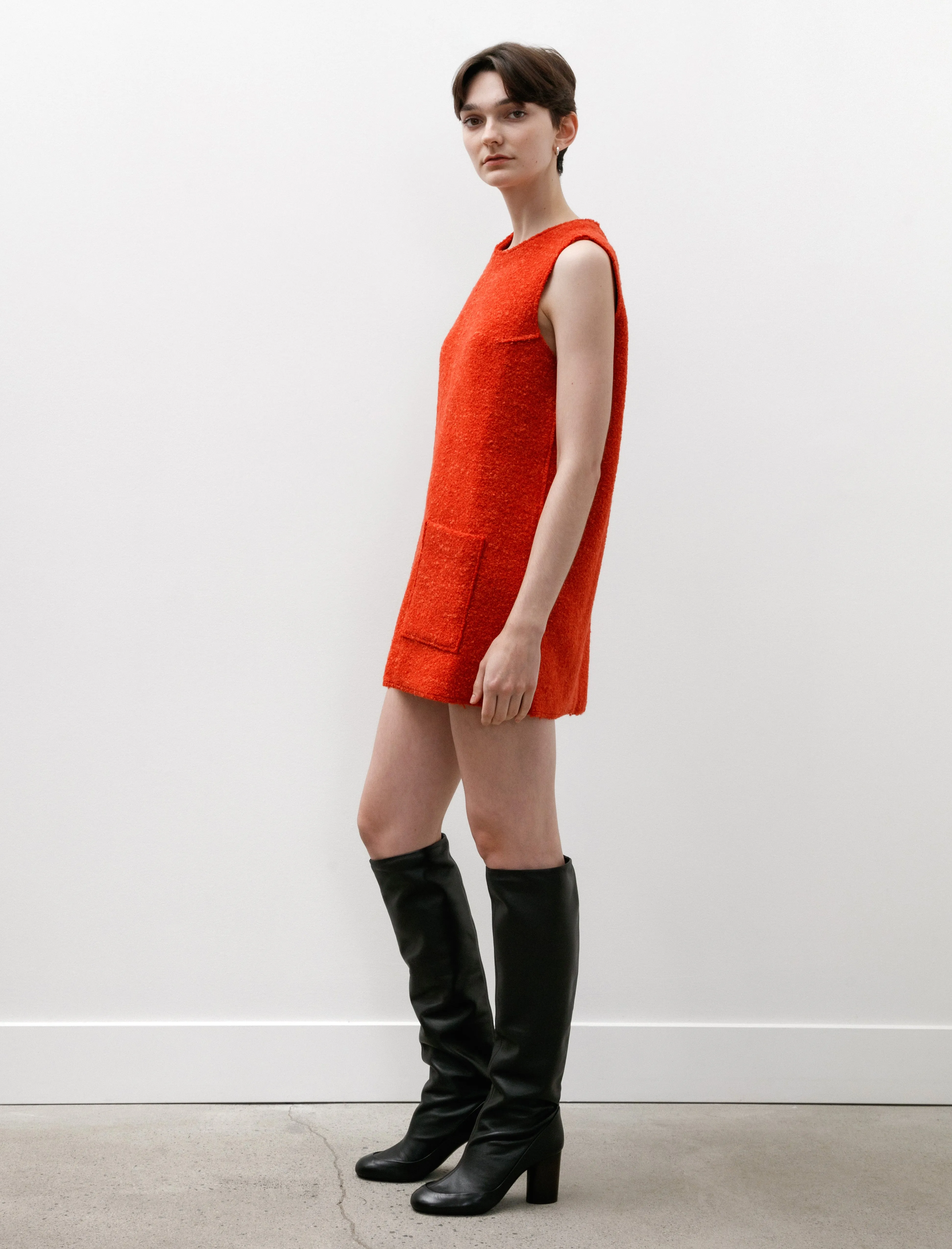Bouclé Mini Dress Red sold by SHOP NEIGHBOR product image thumbnail 3