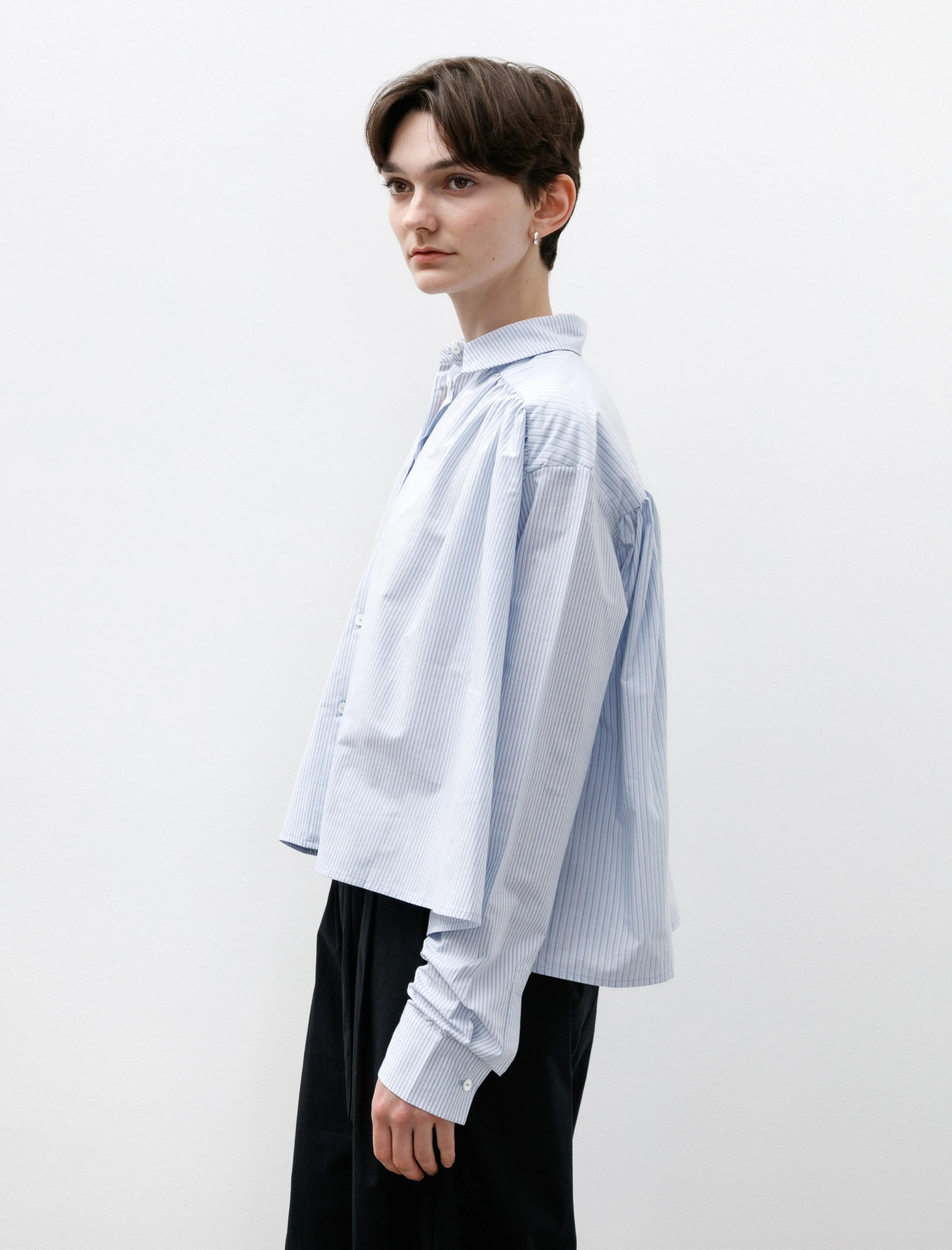 Flo Blouse Light Blue Stripe sold by SHOP NEIGHBOR product image thumbnail 2