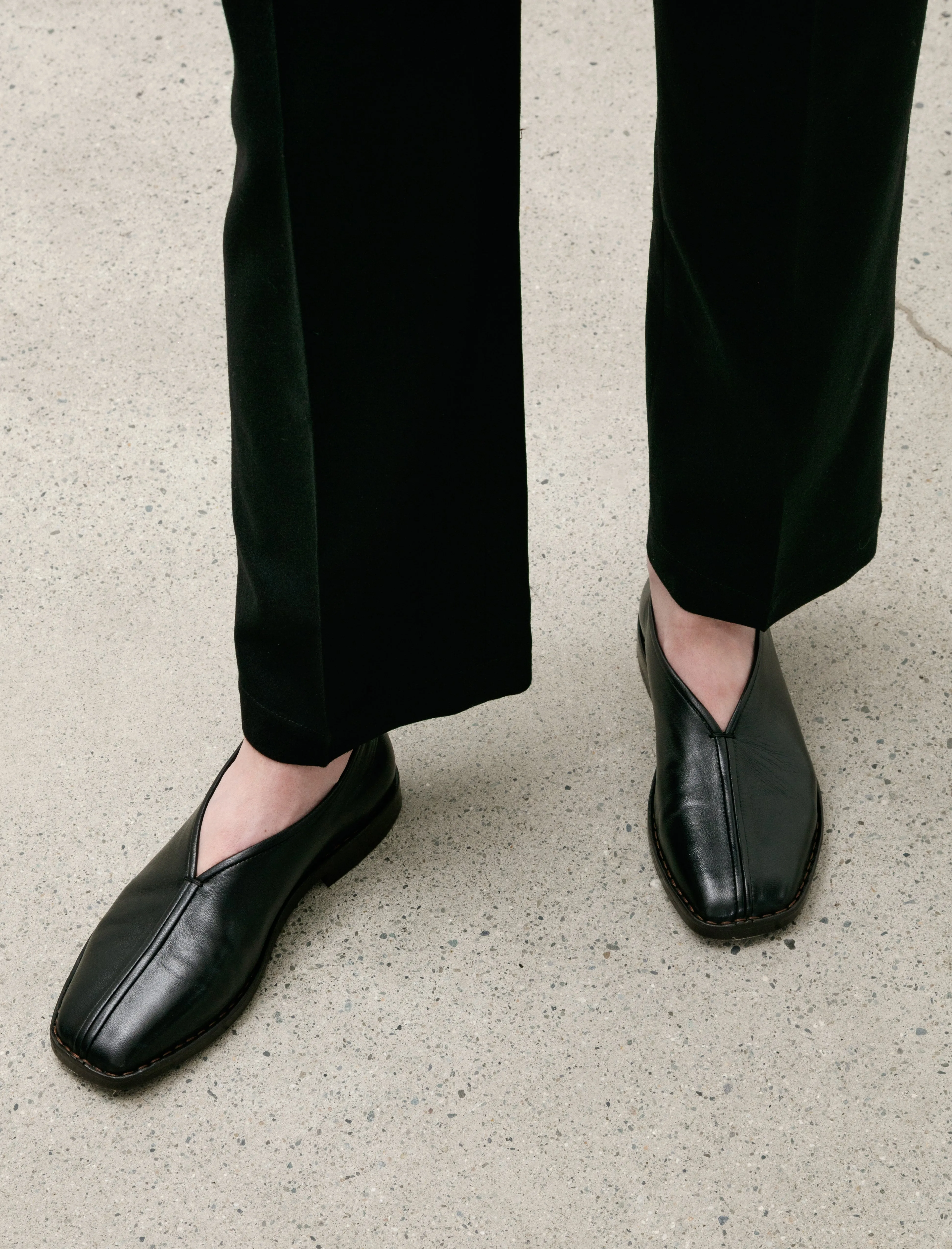 Flat Piped Slippers W Black sold by SHOP NEIGHBOR