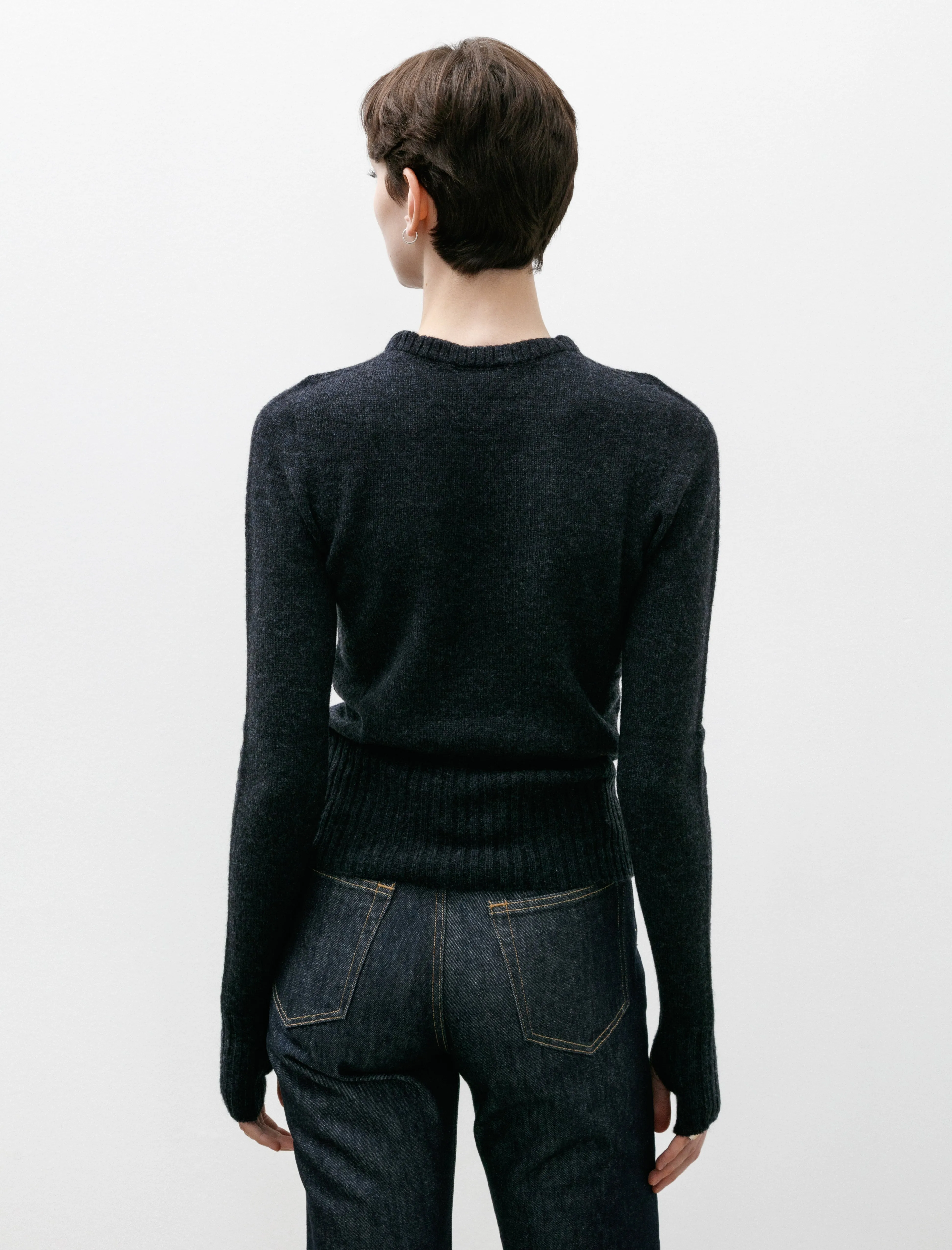 Fitted Sweater Midnight Navy Melange sold by SHOP NEIGHBOR product image thumbnail 5