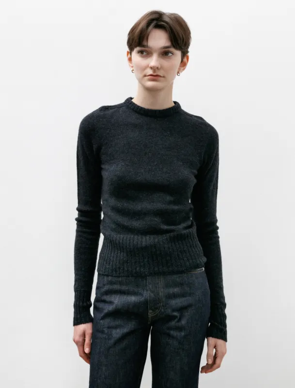 Fitted Sweater Midnight Navy Melange made by SHOP NEIGHBOR
