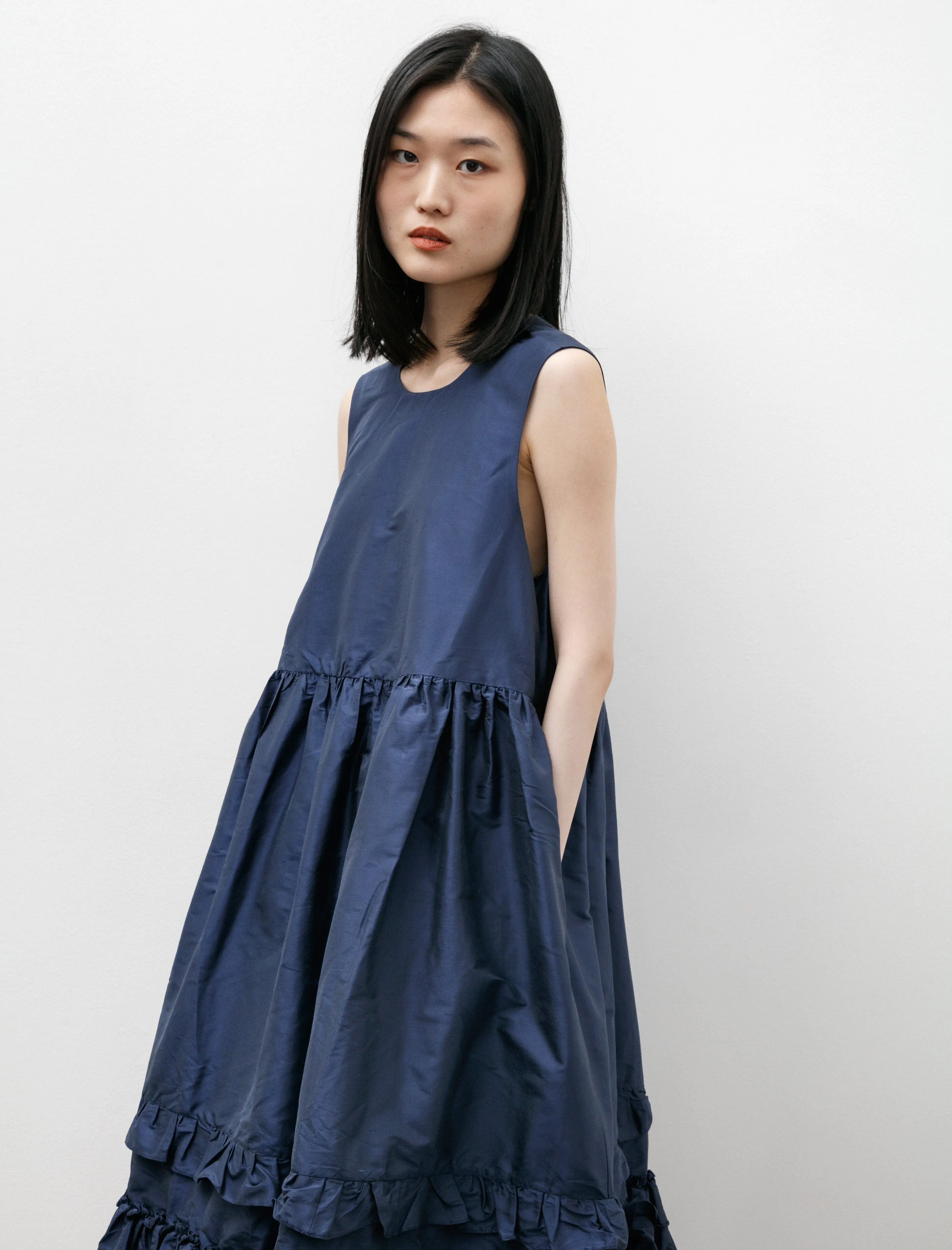 Silk Dupion Genevieve Dress Wilhelm Blue sold by SHOP NEIGHBOR product image thumbnail 2