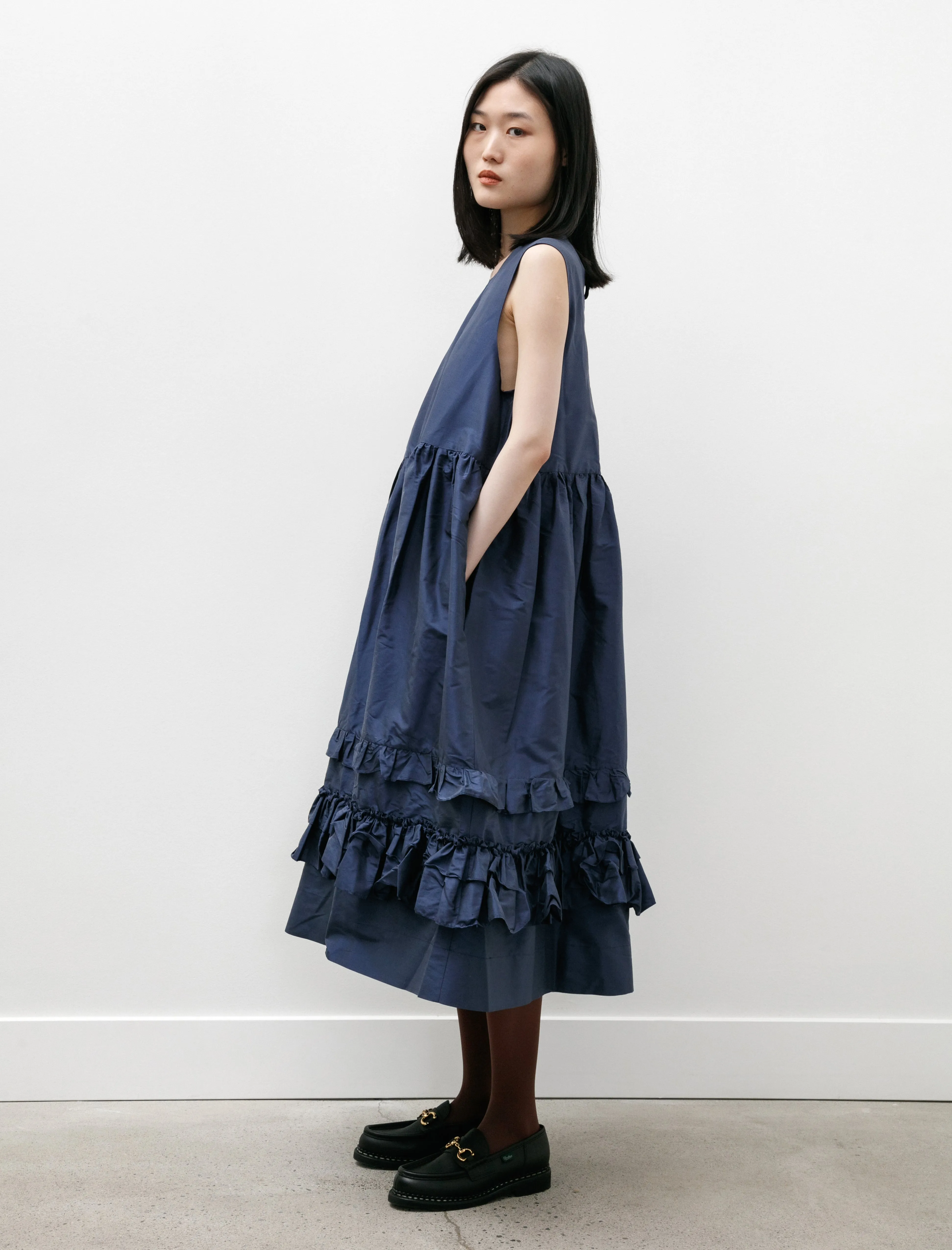 Silk Dupion Genevieve Dress Wilhelm Blue sold by SHOP NEIGHBOR product image thumbnail 4