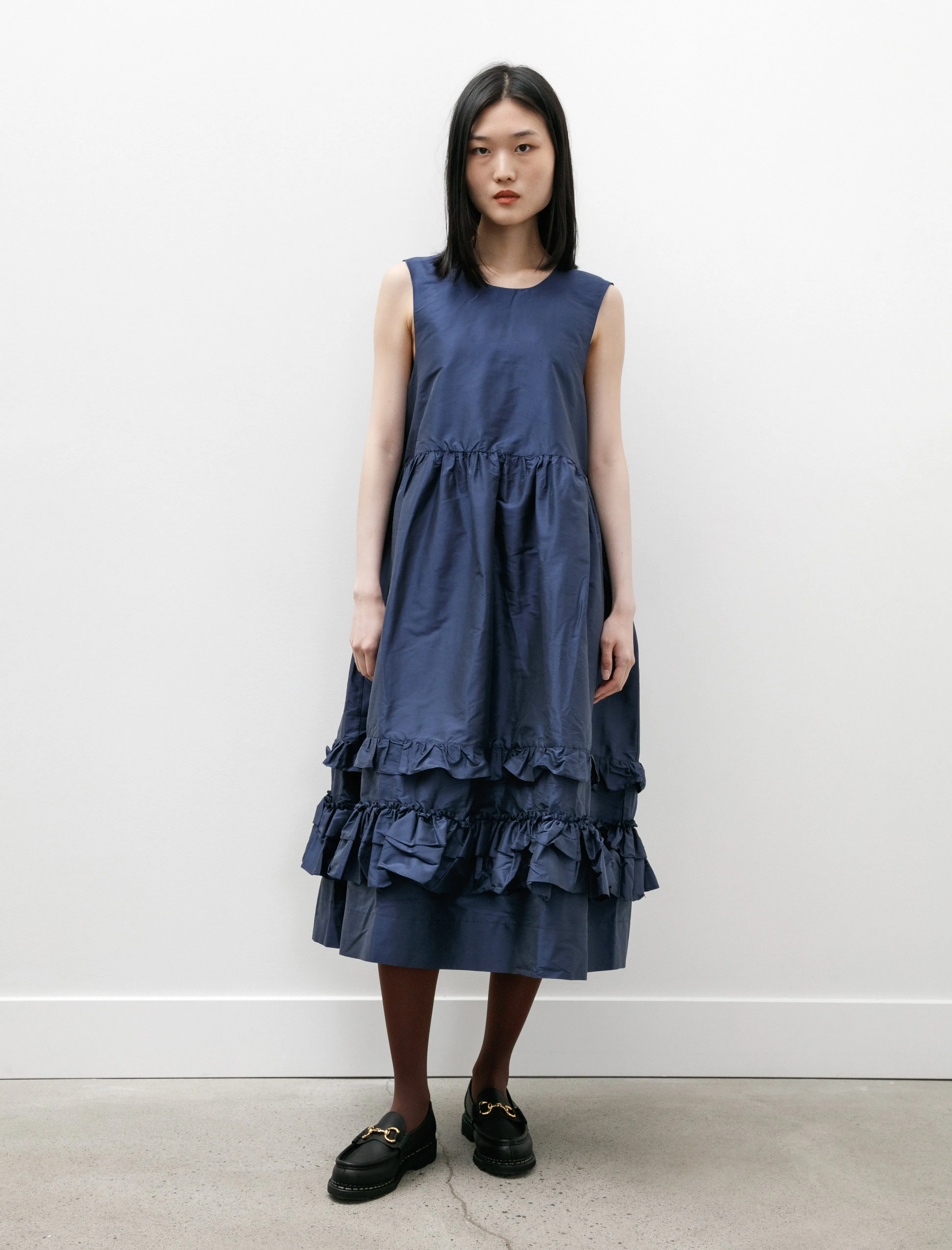 Silk Dupion Genevieve Dress Wilhelm Blue sold by SHOP NEIGHBOR