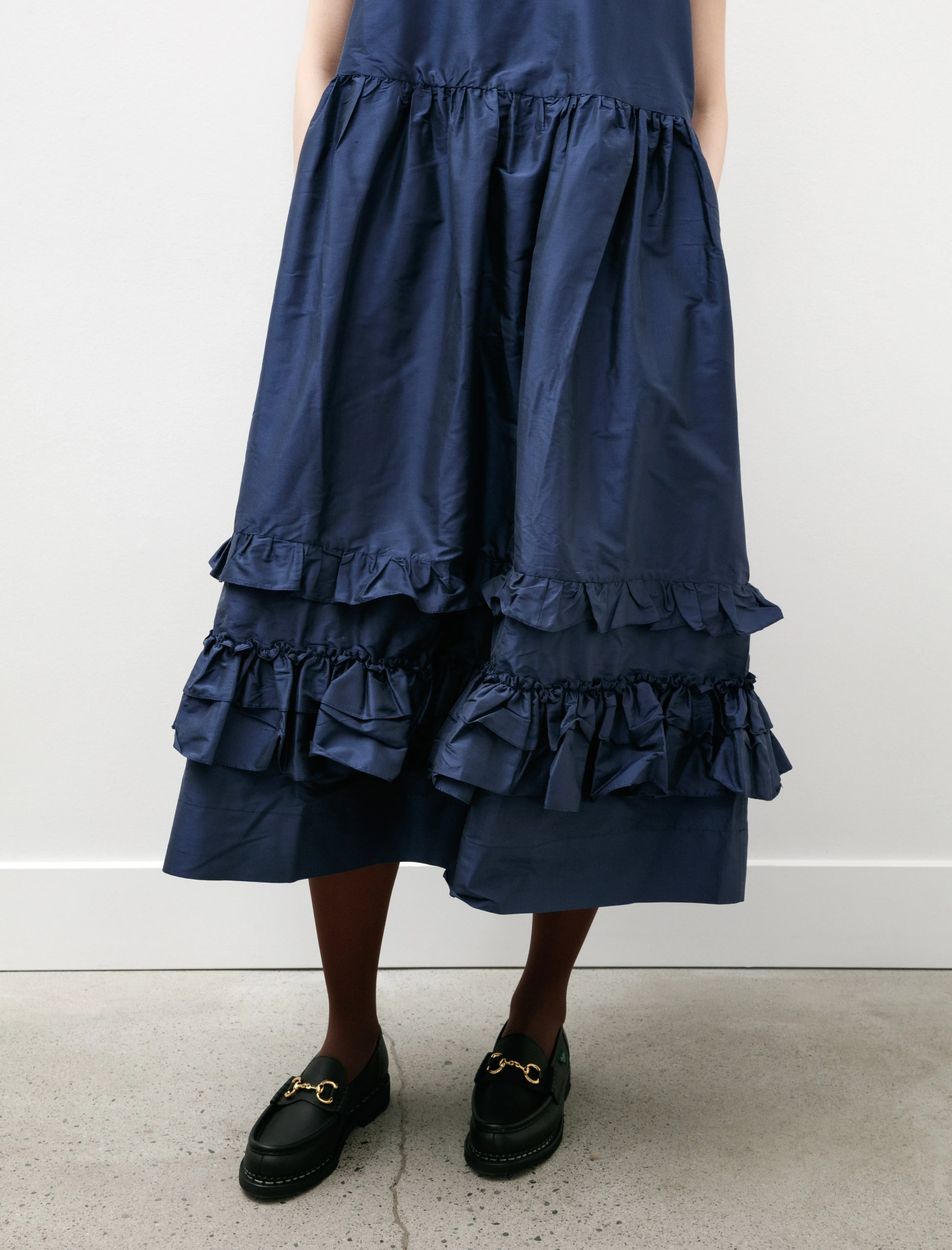 Silk Dupion Genevieve Dress Wilhelm Blue sold by SHOP NEIGHBOR product image thumbnail 3