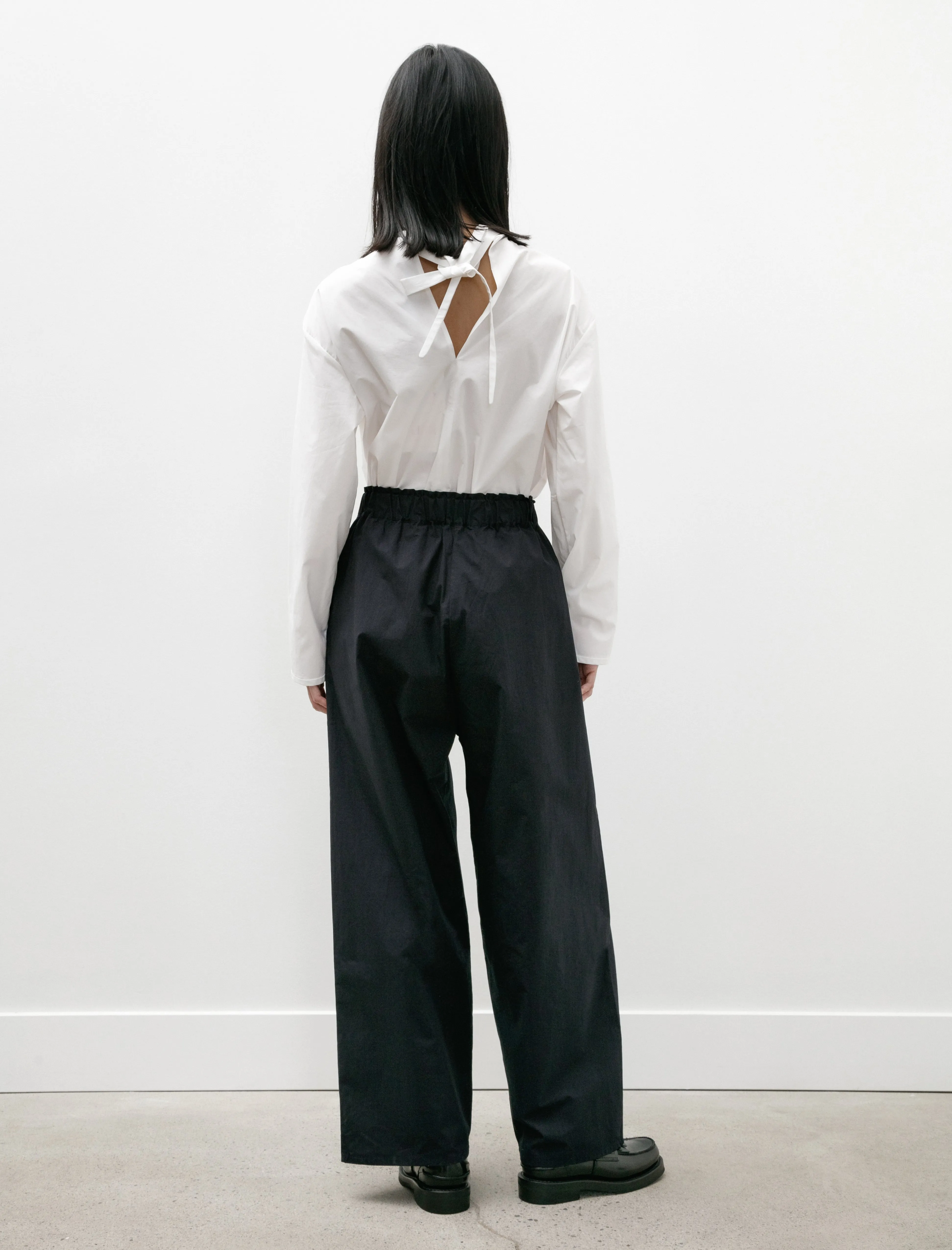 Luce Trousers Pintuck Navy Poplin sold by SHOP NEIGHBOR product image thumbnail 5