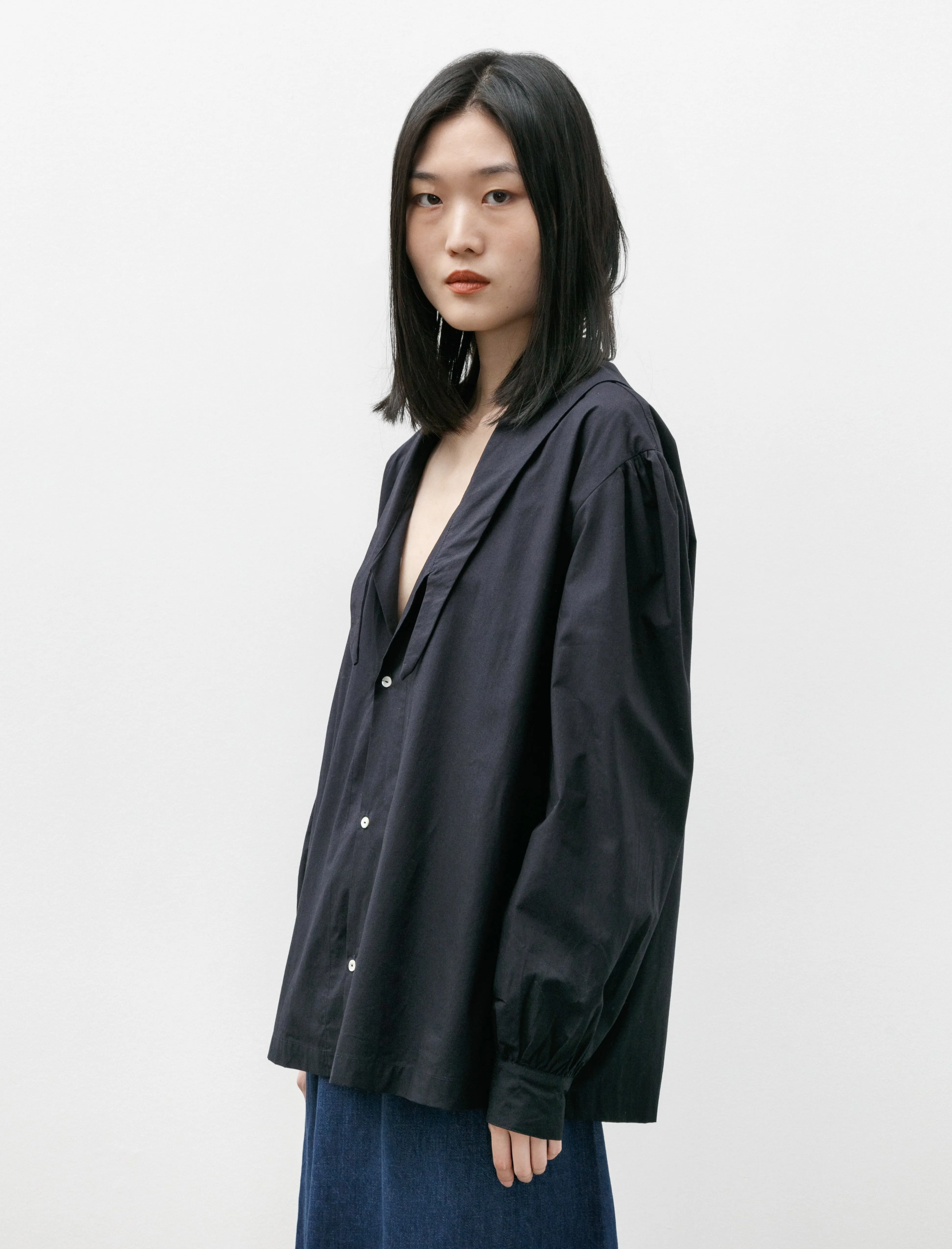 Days Shirt Navy Poplin sold by SHOP NEIGHBOR