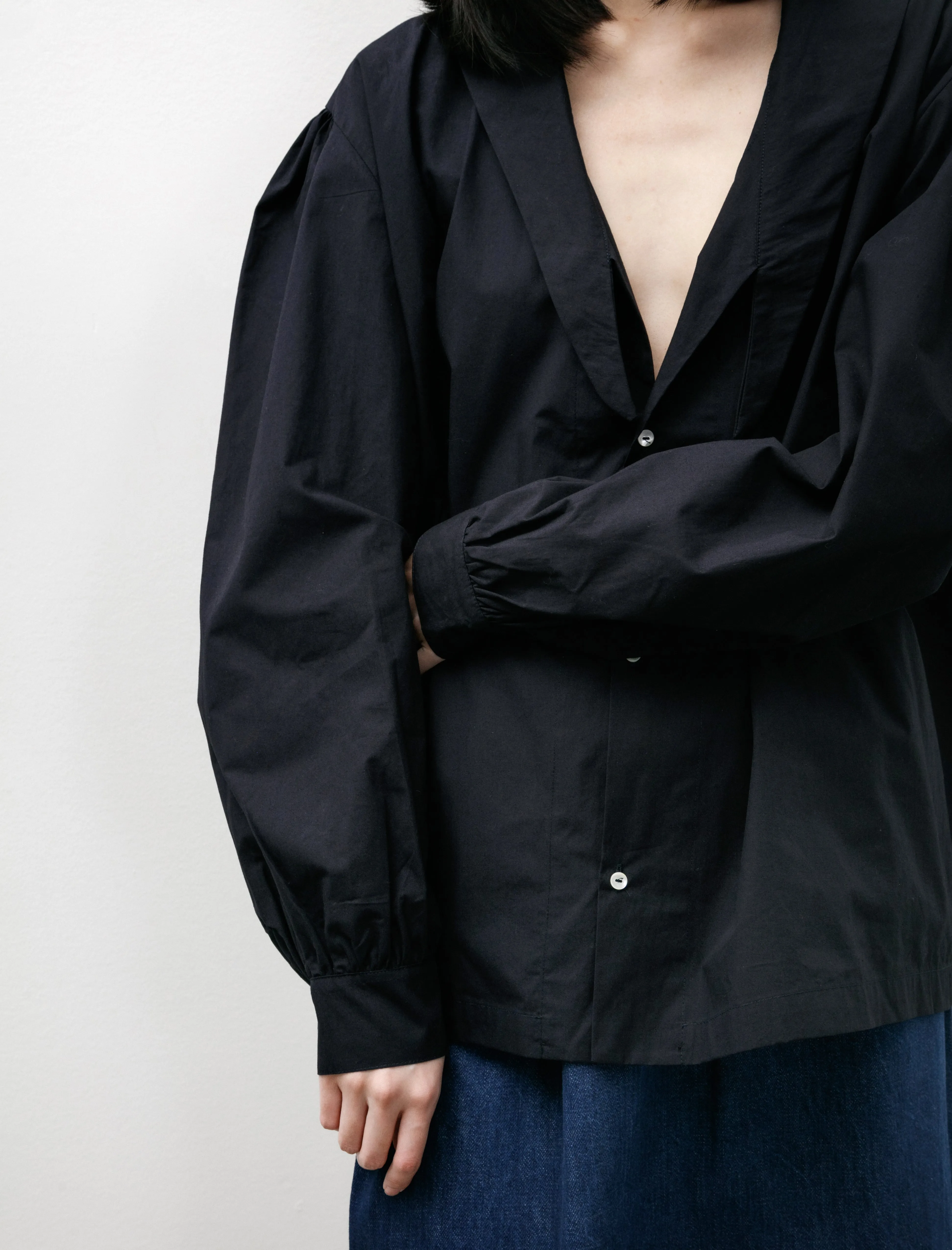 Days Shirt Navy Poplin sold by SHOP NEIGHBOR product image thumbnail 4