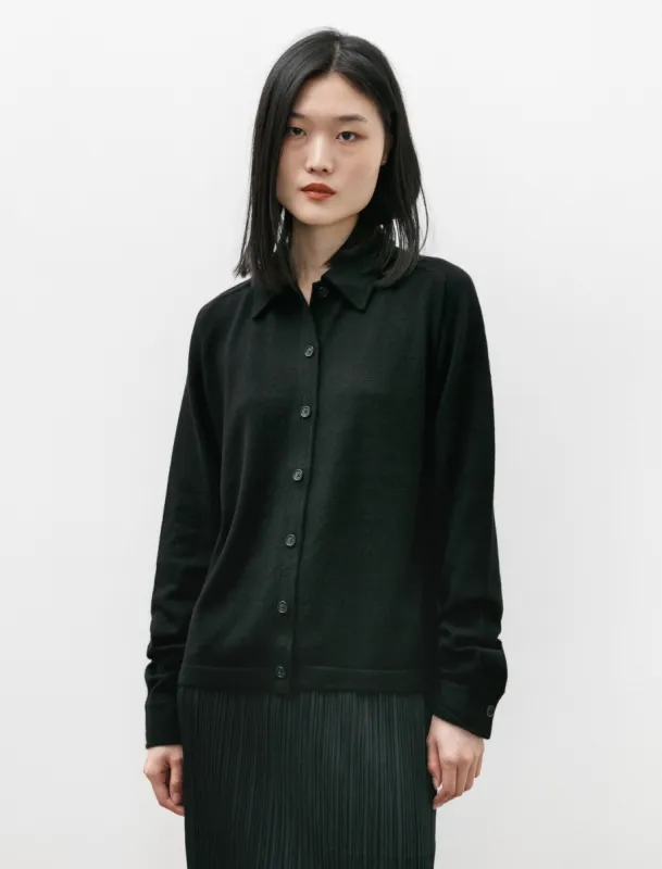 Raglan Sleeve Cashmere Shirt Black sold by SHOP NEIGHBOR