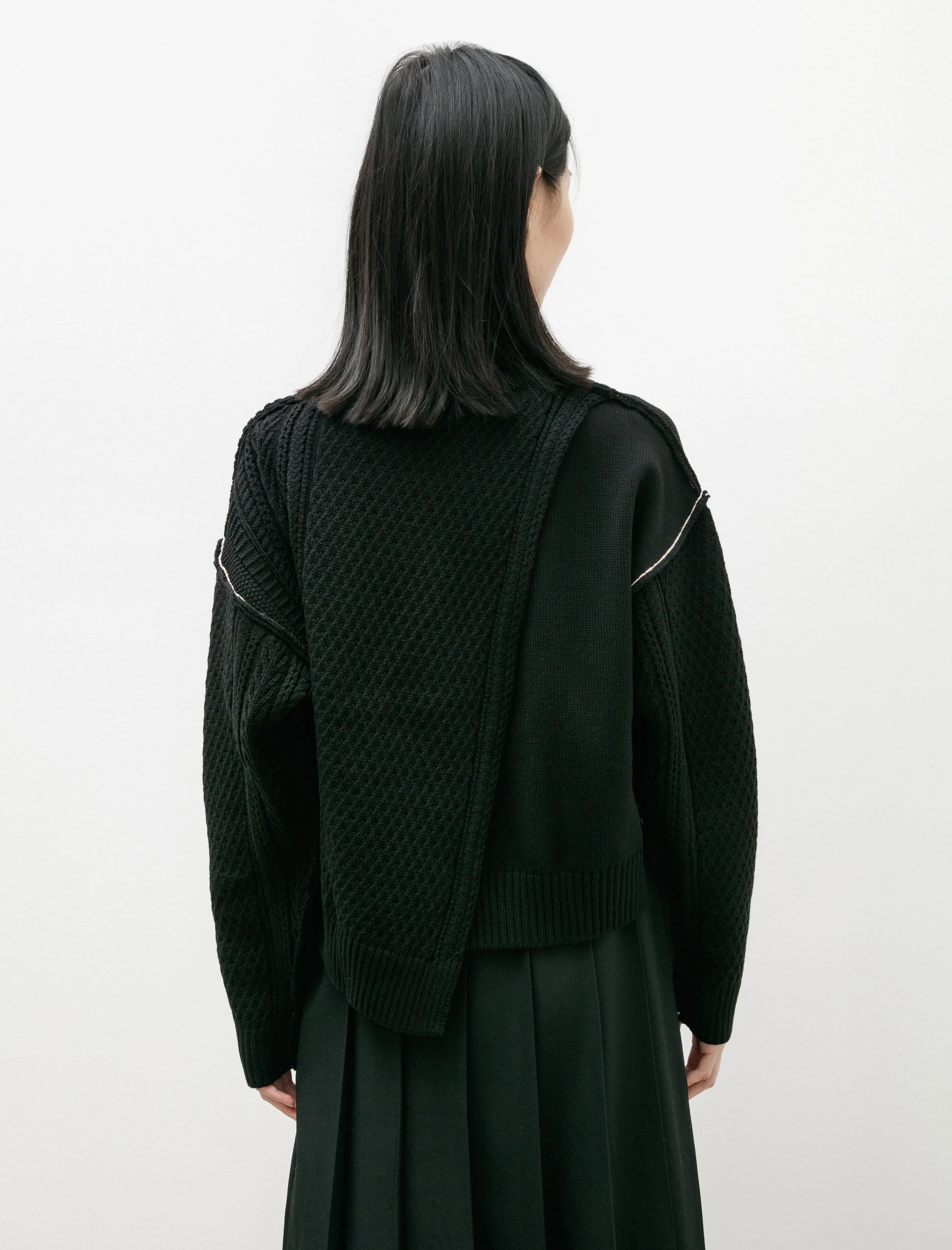 Aran Panel Short Knit Black sold by SHOP NEIGHBOR product image thumbnail 5