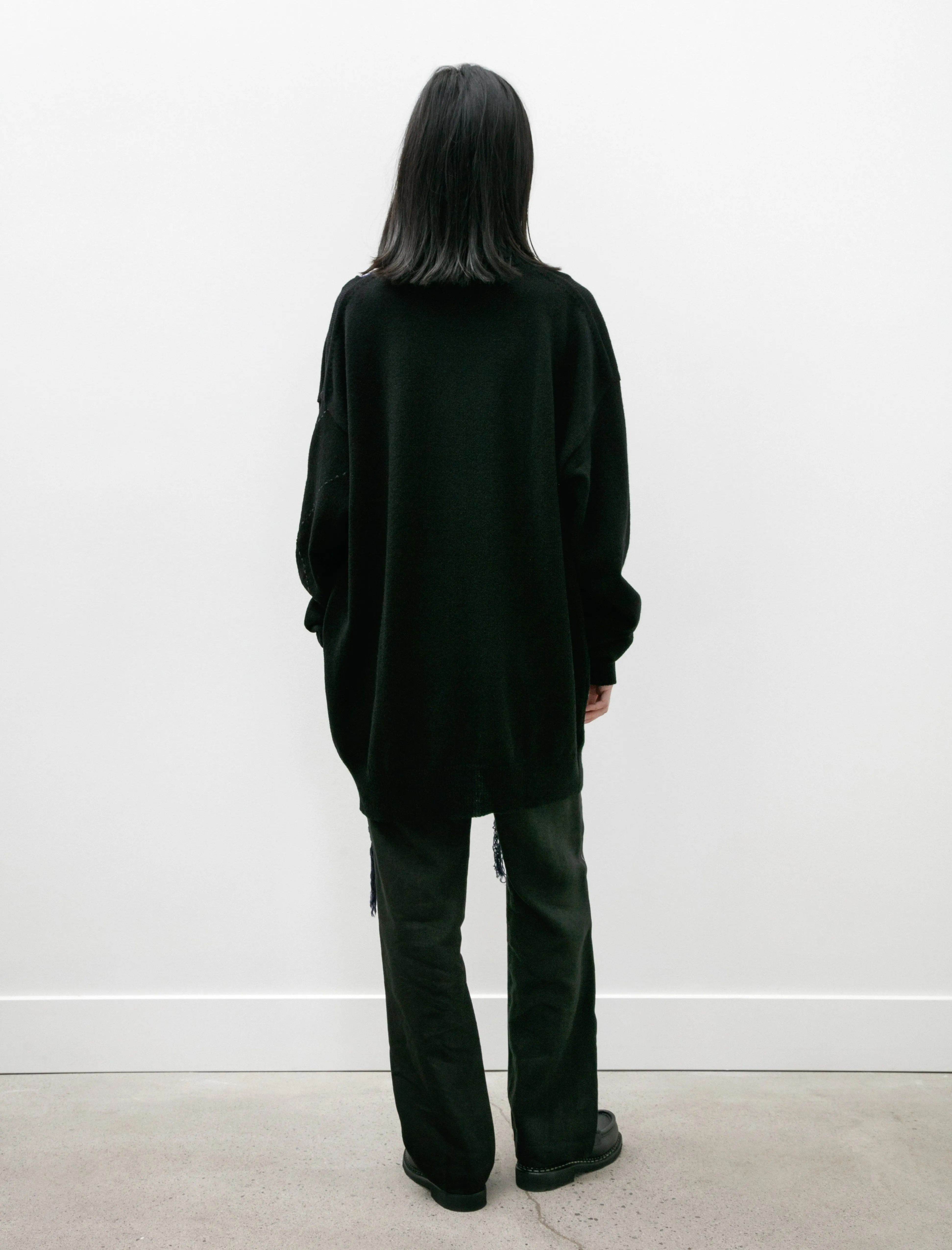 Irregular Argyle Oversized Knit Black sold by SHOP NEIGHBOR product image thumbnail 5