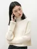 Wool Cotton Tight Round Neck Knit Off White sold by SHOP NEIGHBOR
