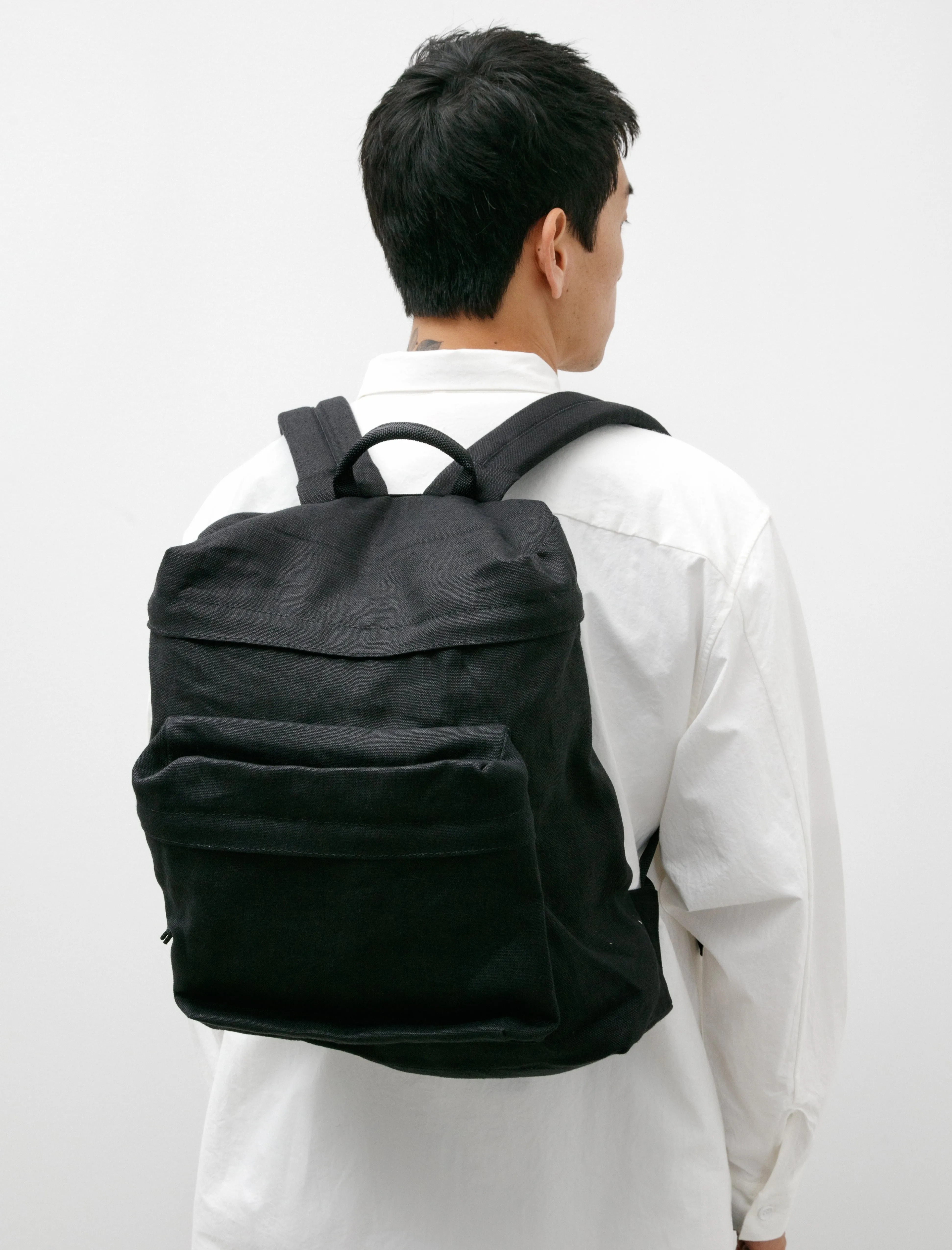 Linen Backpack TF Medium Black sold by SHOP NEIGHBOR product image thumbnail 2
