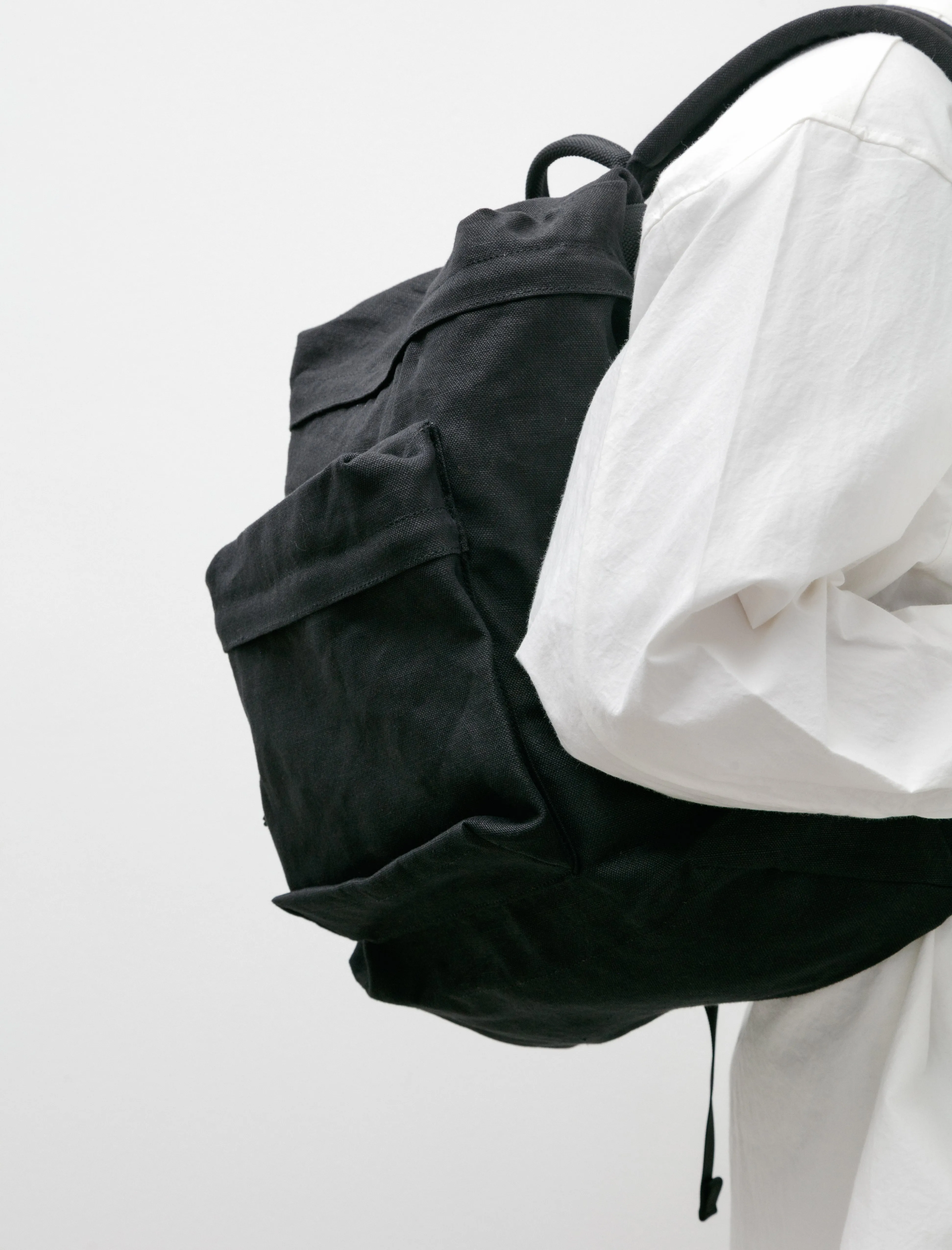 Linen Backpack TF Medium Black sold by SHOP NEIGHBOR product image thumbnail 3