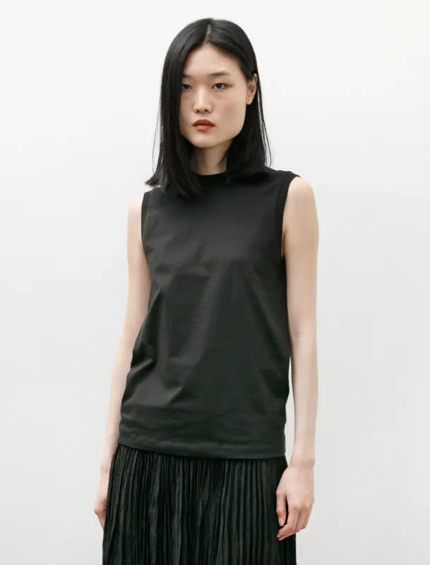 Relaxed Sleeveless Tee Black made by SHOP NEIGHBOR