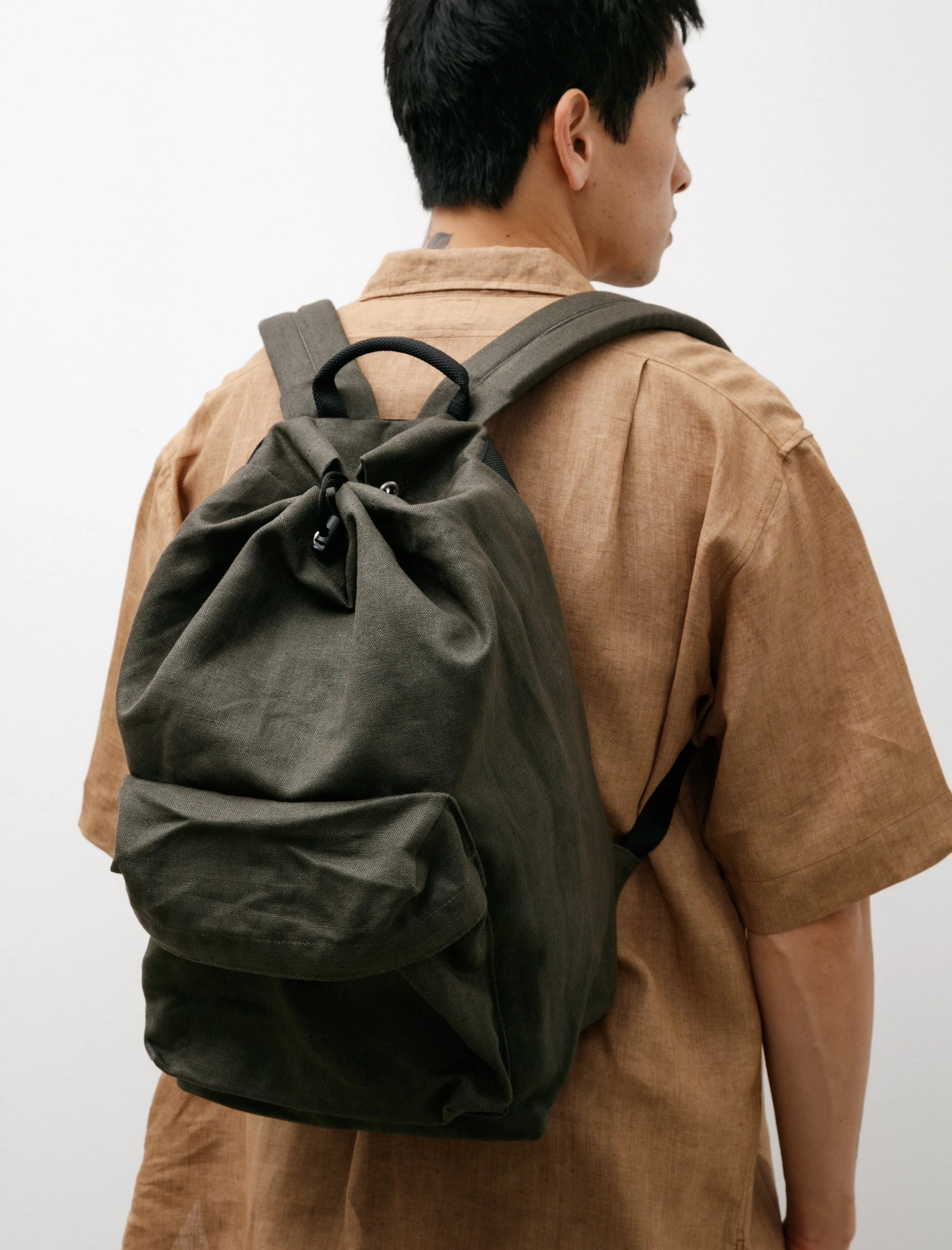Linen Backpack DC Medium Khaki sold by SHOP NEIGHBOR