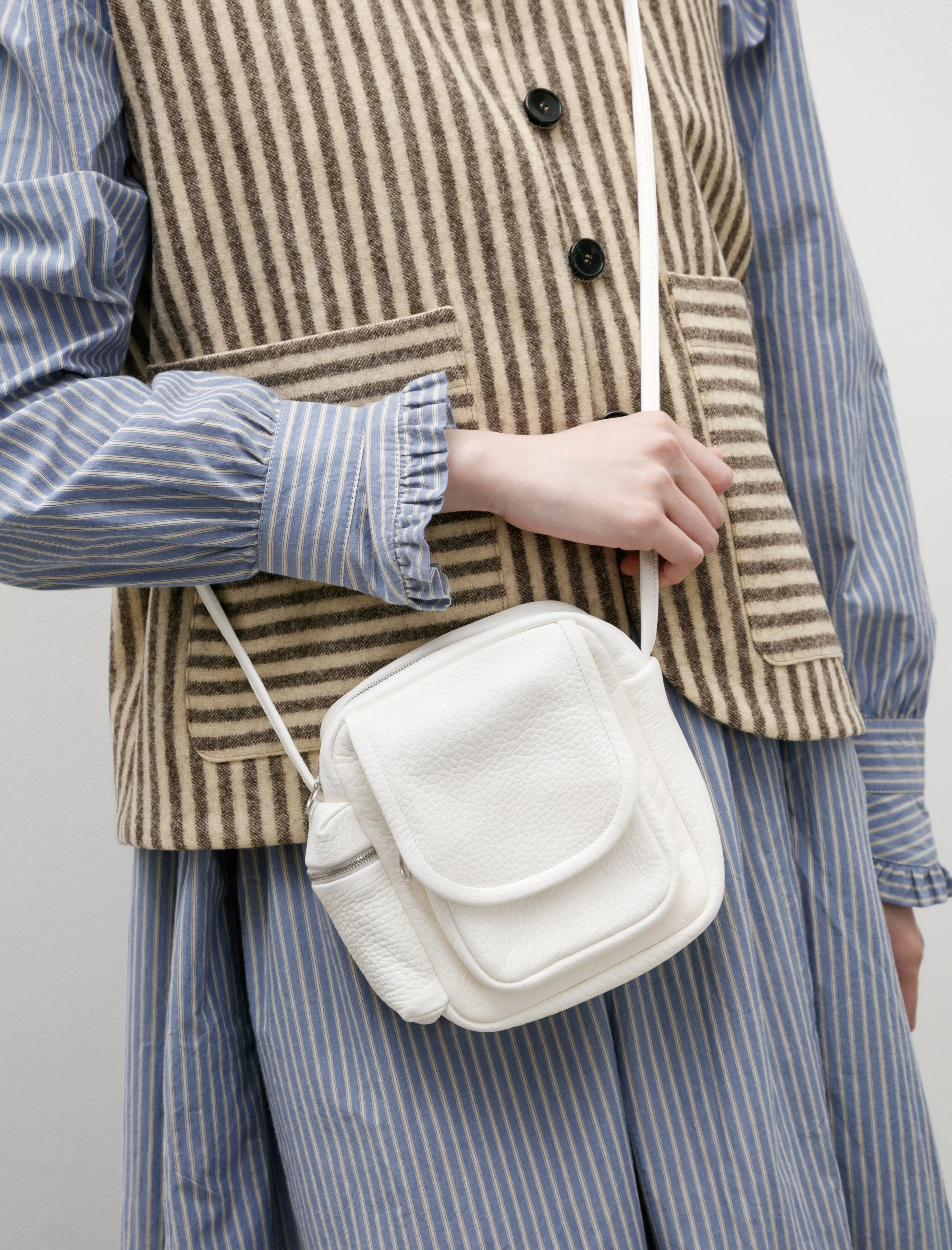 Mini Multi Shoulder Pouch White sold by SHOP NEIGHBOR product image thumbnail 3