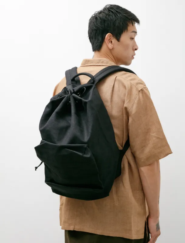 Linen Backpack DC Medium Black sold by SHOP NEIGHBOR
