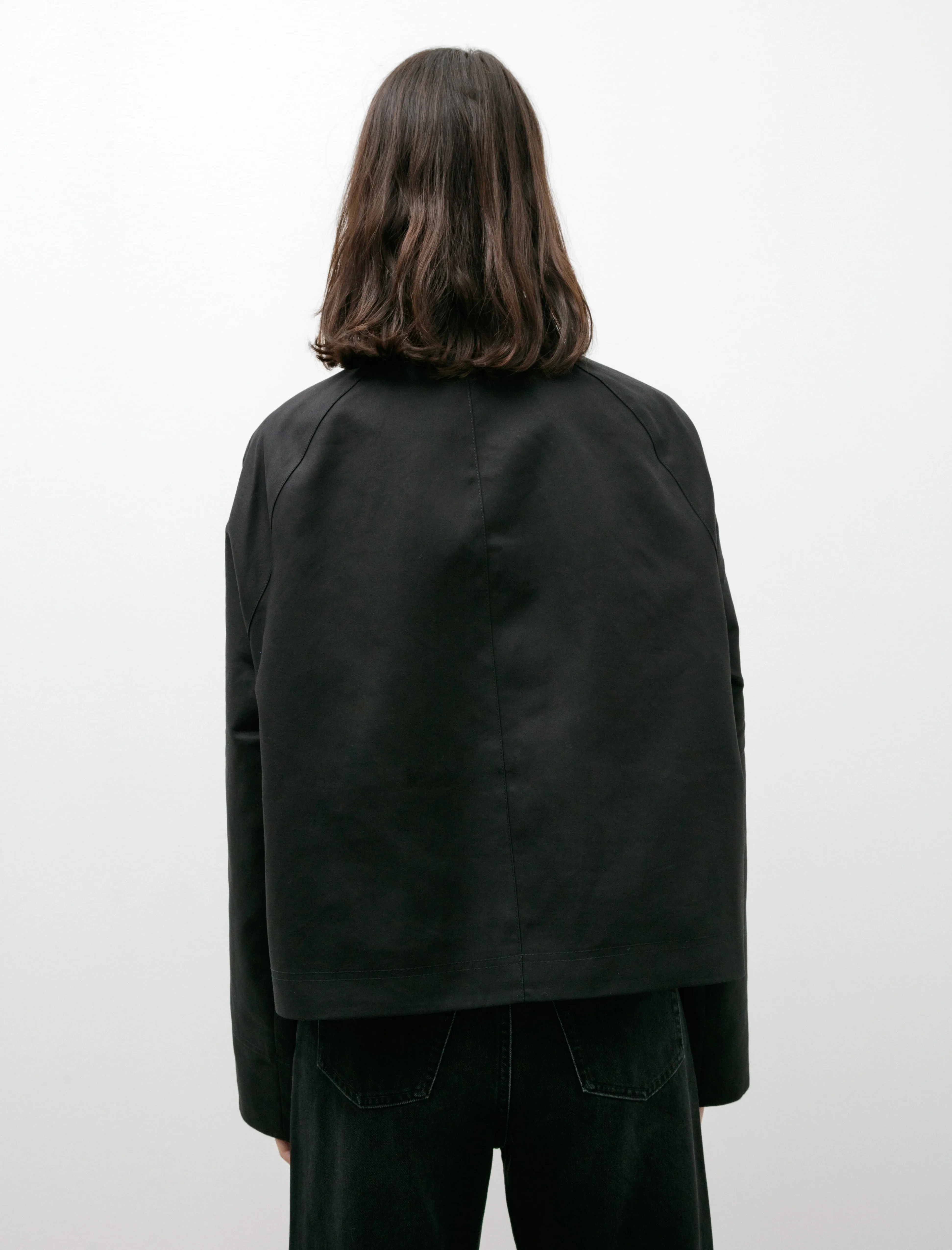 Cropped Cotton Jacket Black sold by SHOP NEIGHBOR product image thumbnail 5